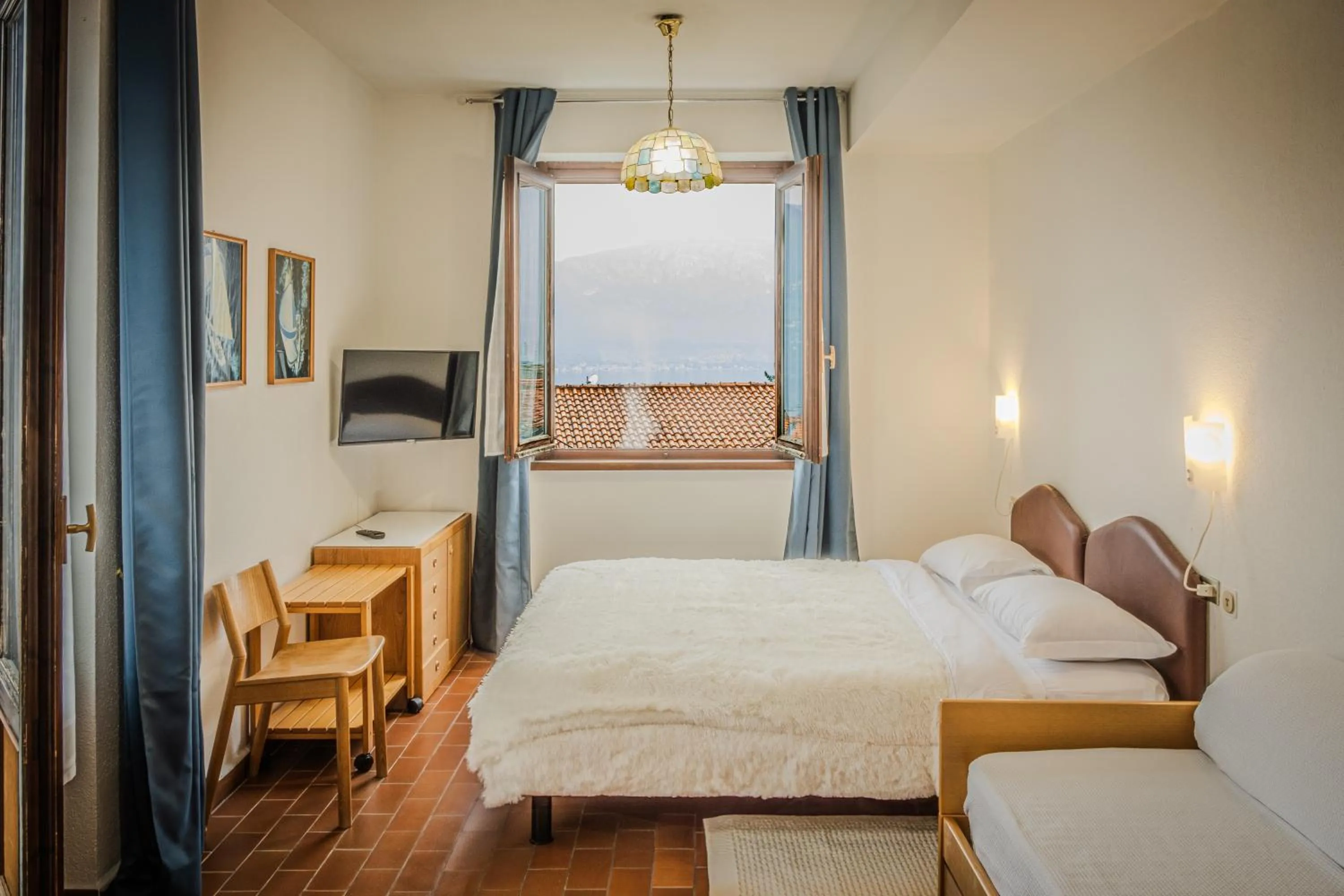 Bed in Hotel Sonenga