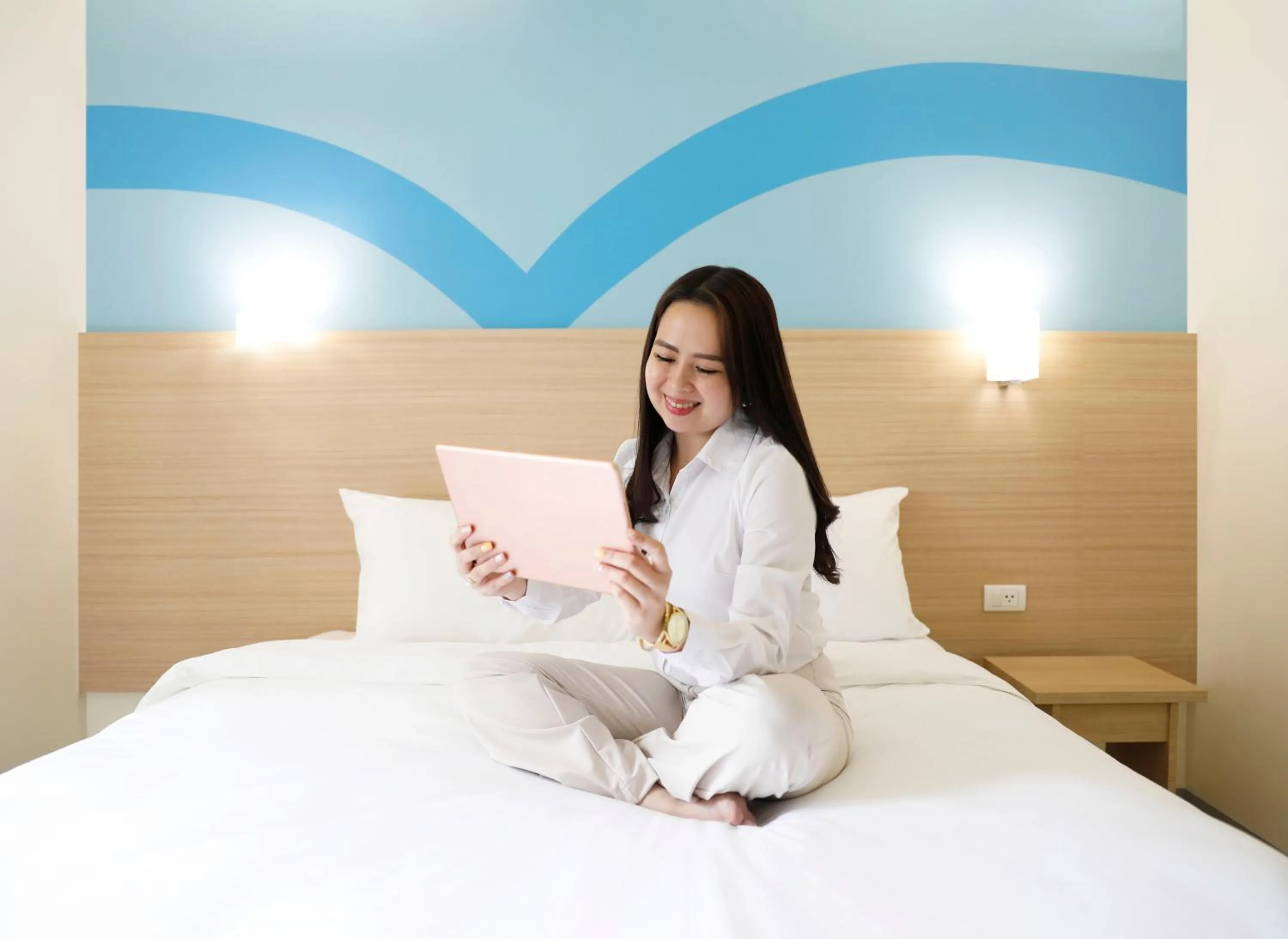 Bed in Hop Inn Hotel Cebu City