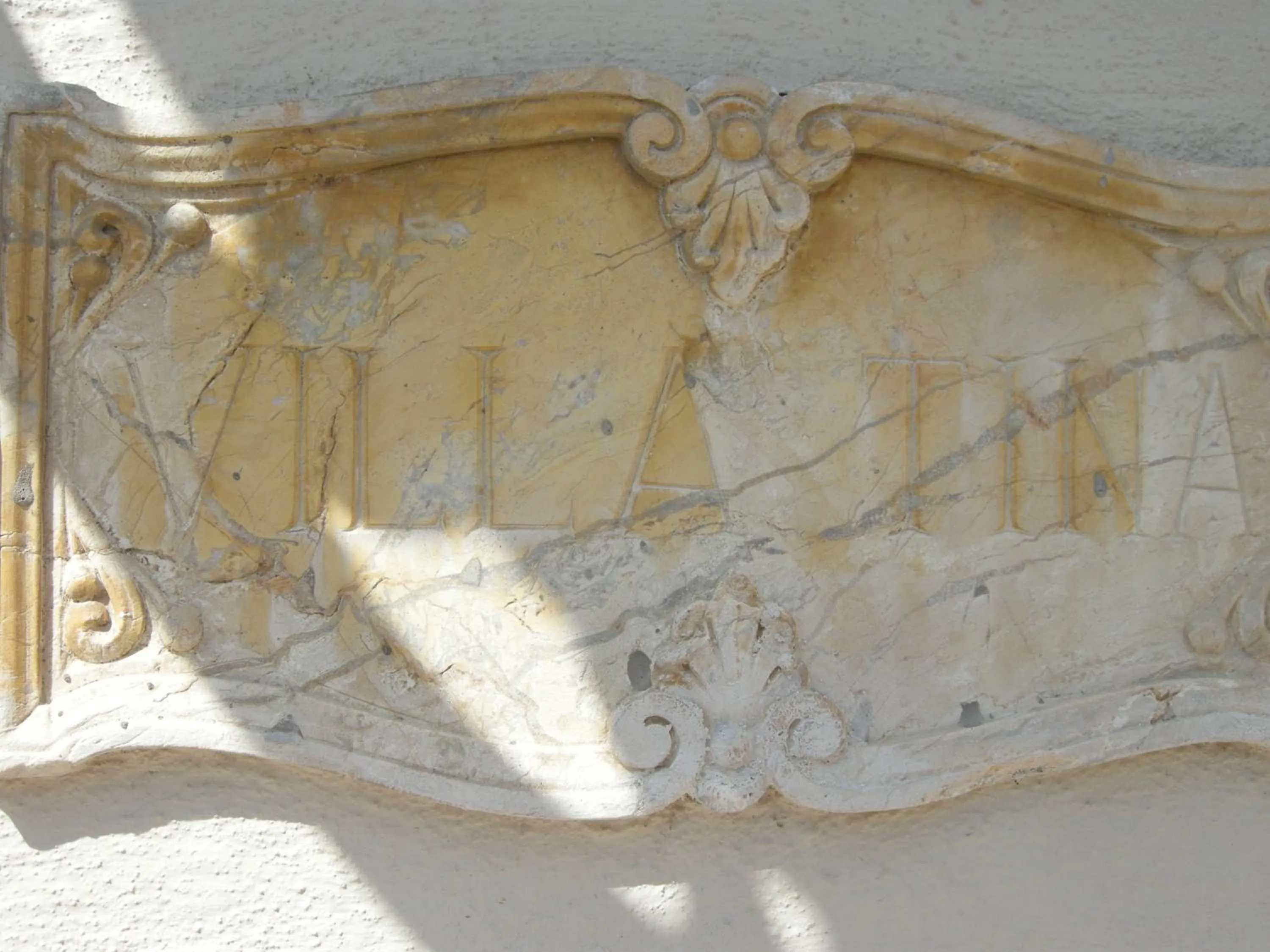 Decorative detail in Villa Tina Hotel
