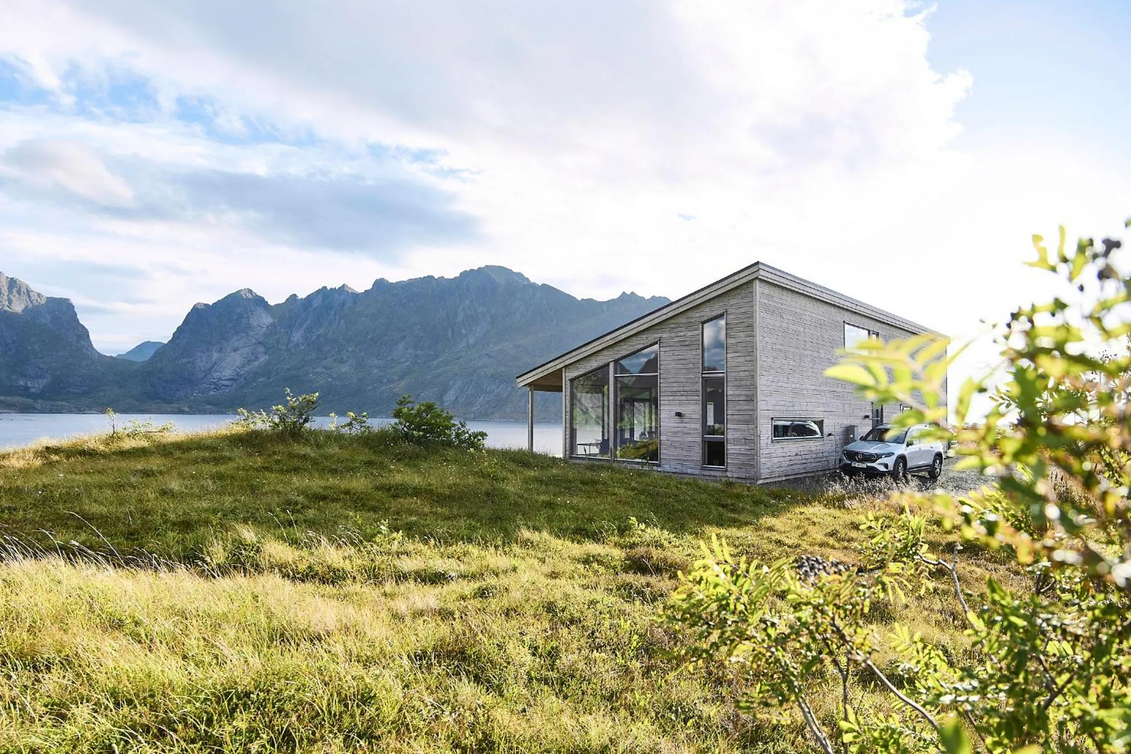 Property building in Lofoten panorama luxury home with sauna in Reine