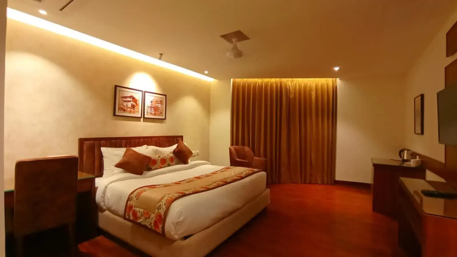Bed in juSTa Grand View Resort & Spa, Manali Bed in juSTa Grand View Resort & Spa, Manali