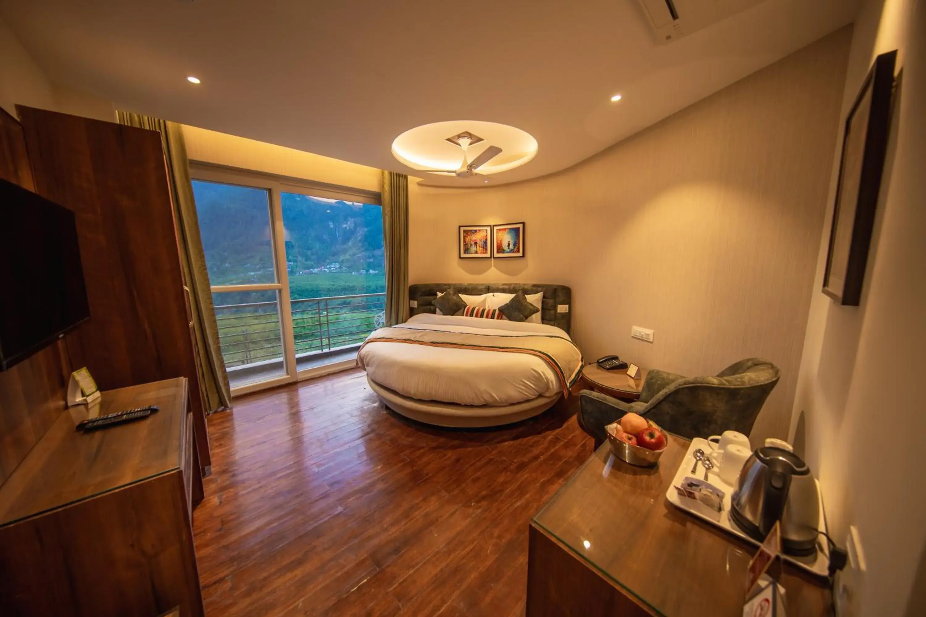 Bed in juSTa Grand View Resort & Spa, Manali Bed in juSTa Grand View Resort & Spa, Manali