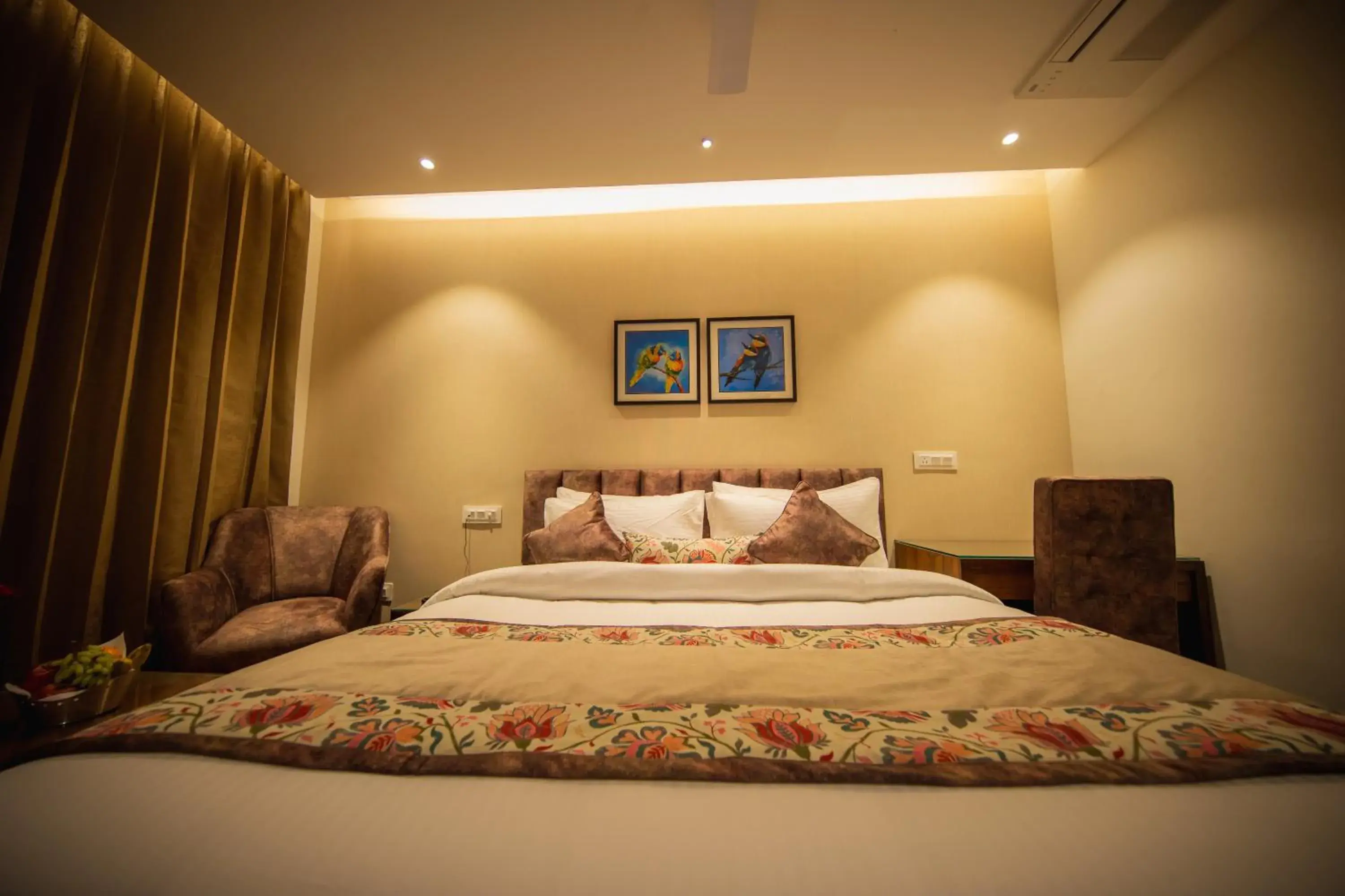 Bed in juSTa Grand View Resort & Spa, Manali Bed in juSTa Grand View Resort & Spa, Manali