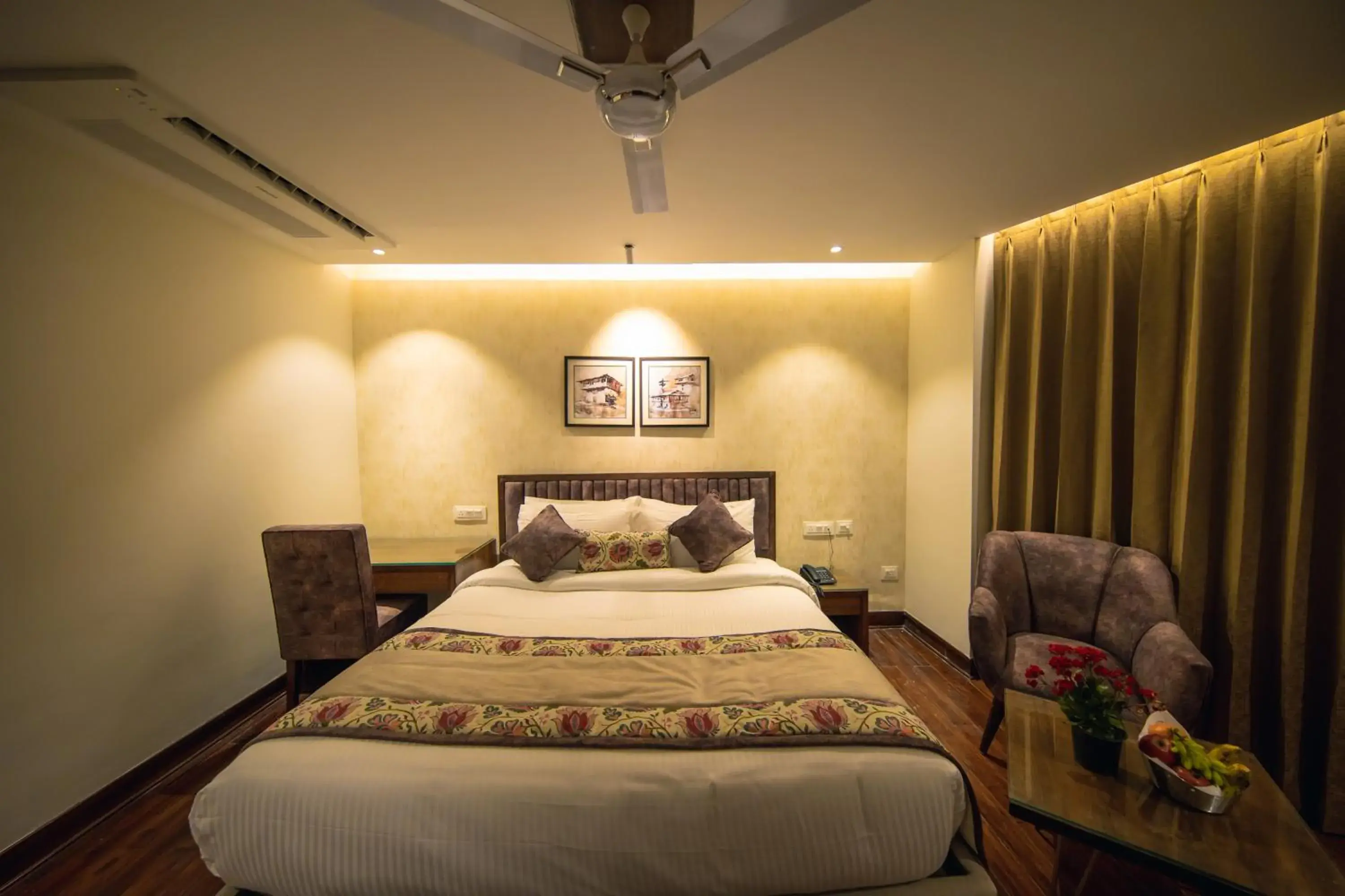 Bed in juSTa Grand View Resort & Spa, Manali Bed in juSTa Grand View Resort & Spa, Manali