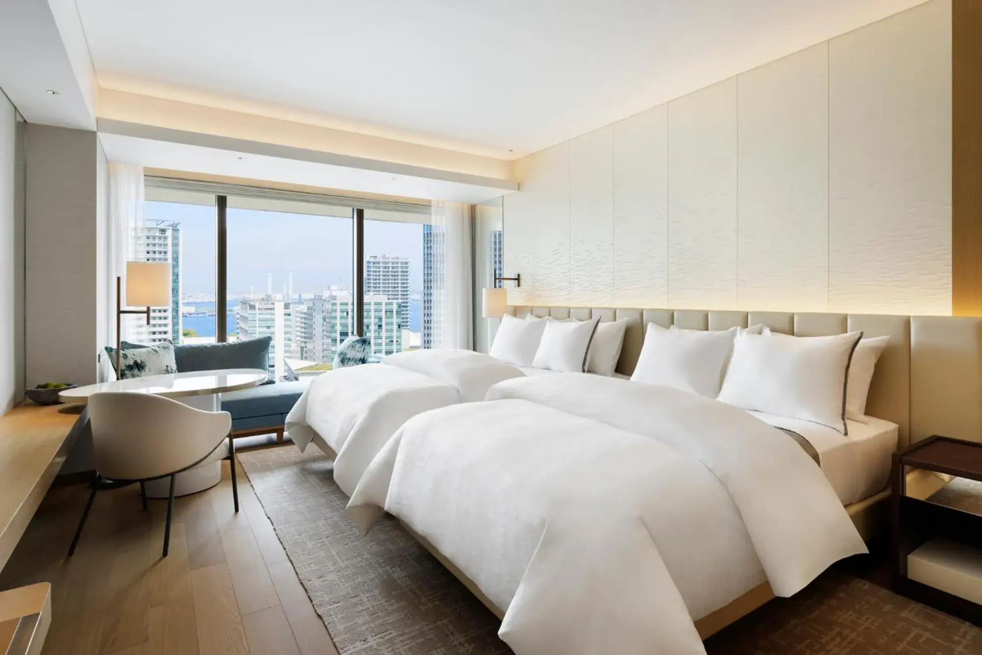 Bayside Double Room with Two Double Beds and City View in The Westin Yokohama Bayside Double Room with Two Double Beds and City View in The Westin Yokohama