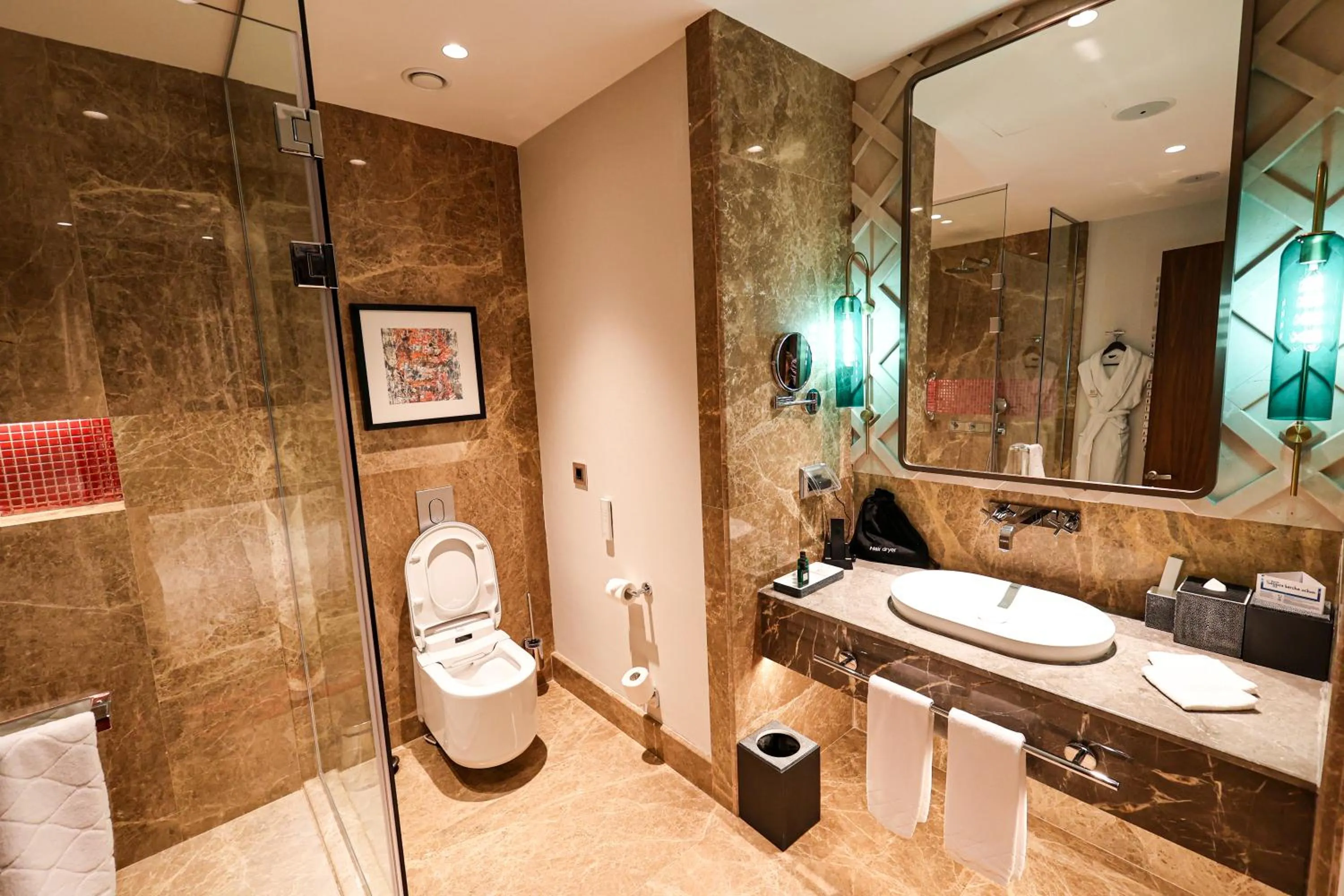 Shower in Hilton Samarkand Regency