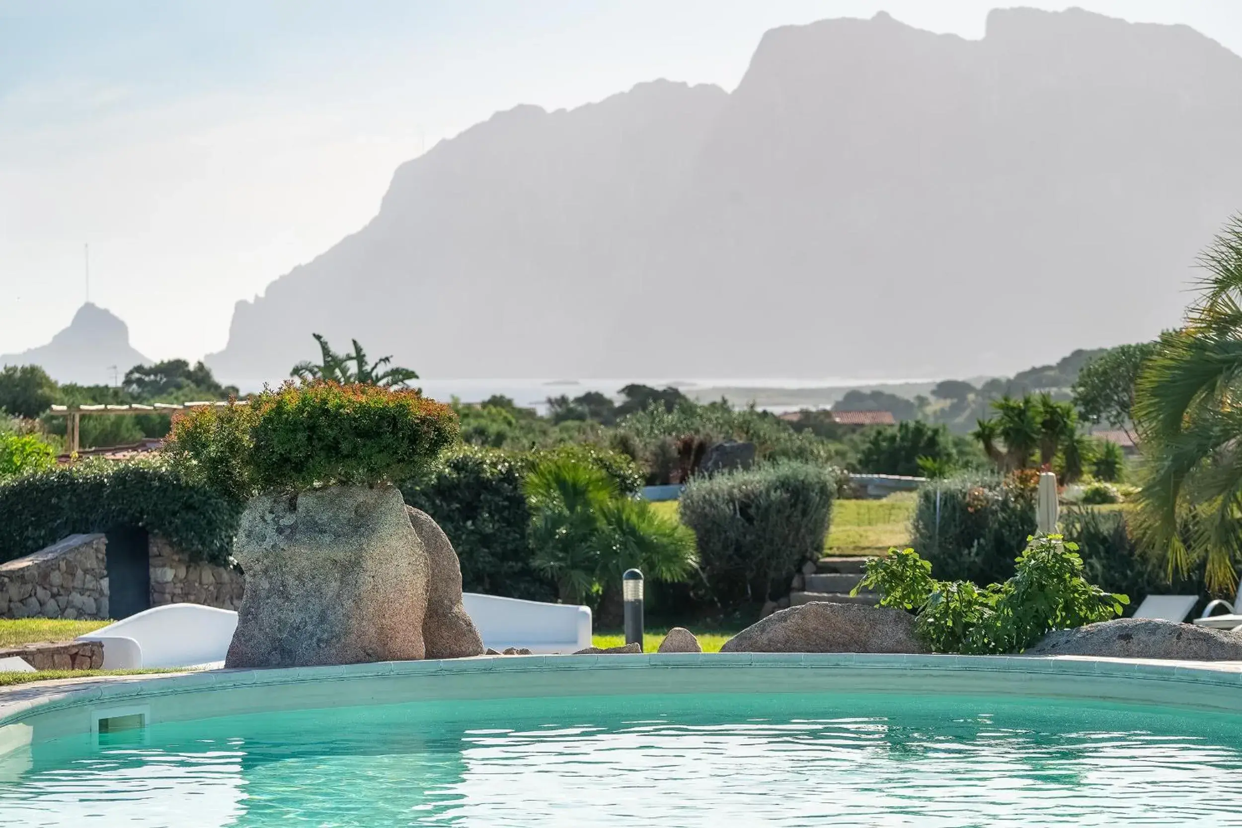 Garden view in Hotel Ollastu Garden view in Hotel Ollastu