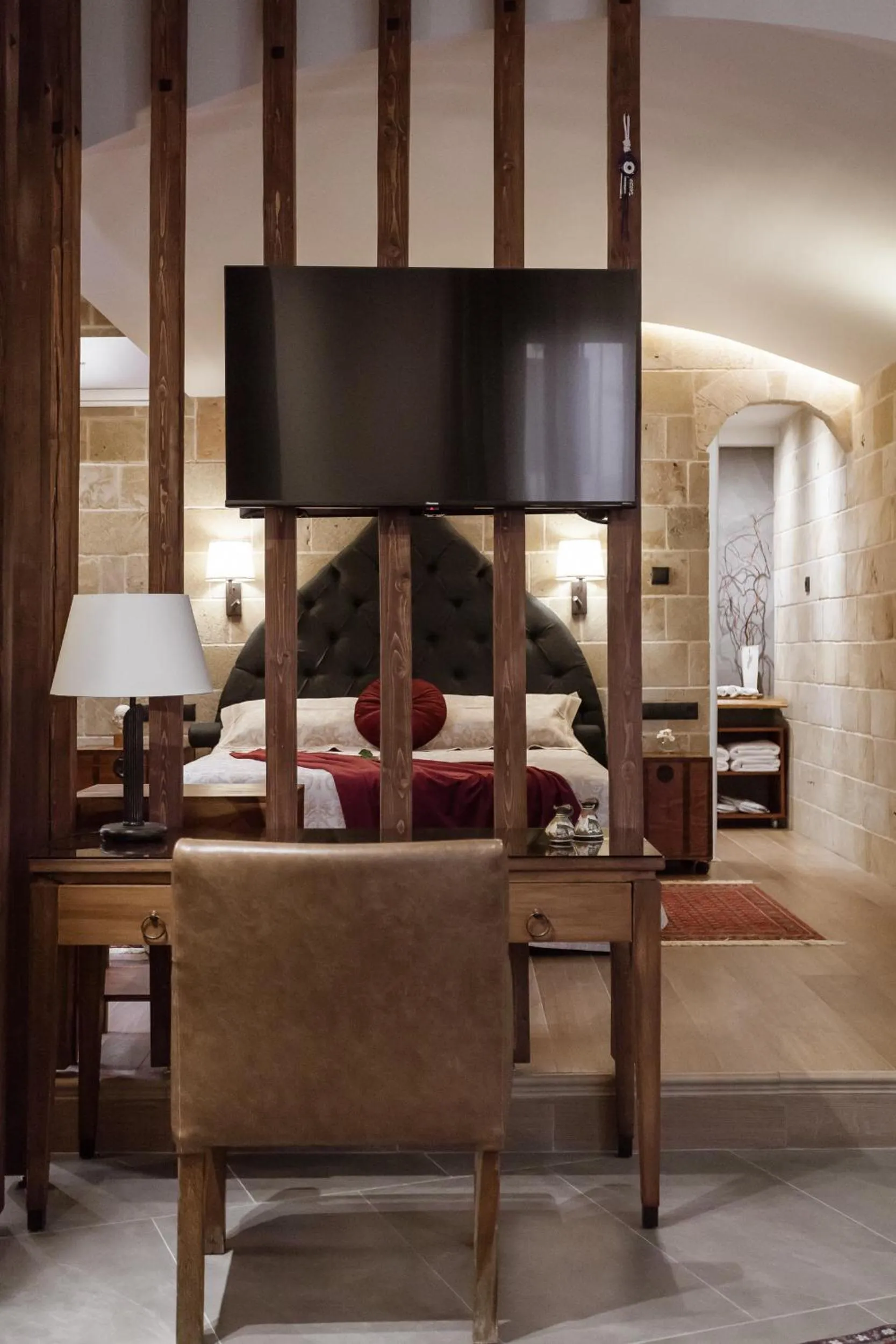 Bed in Utopia Luxury Suites - Old Town