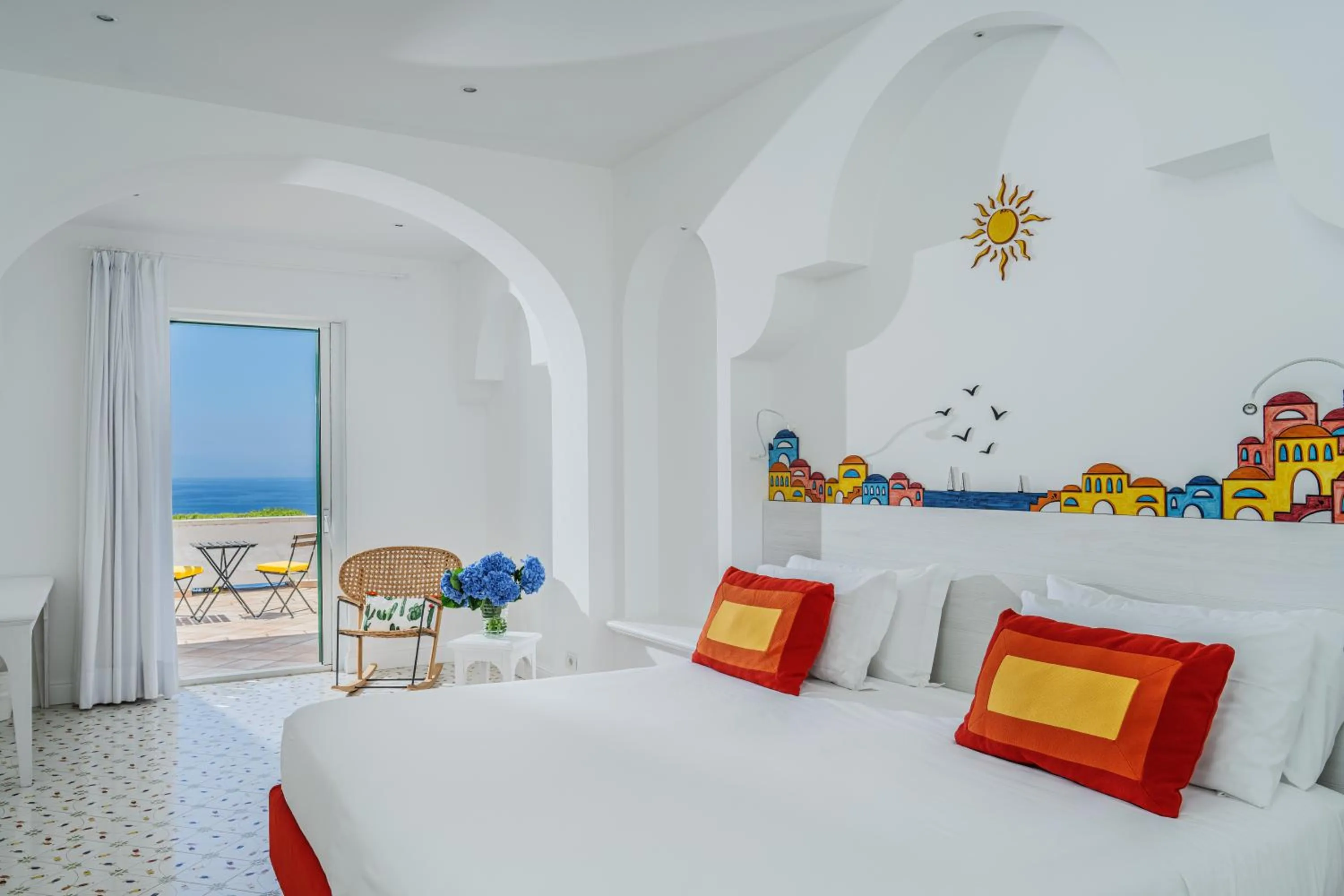 Bedroom, Bed in Hotel Le Terrazze - Adults Only