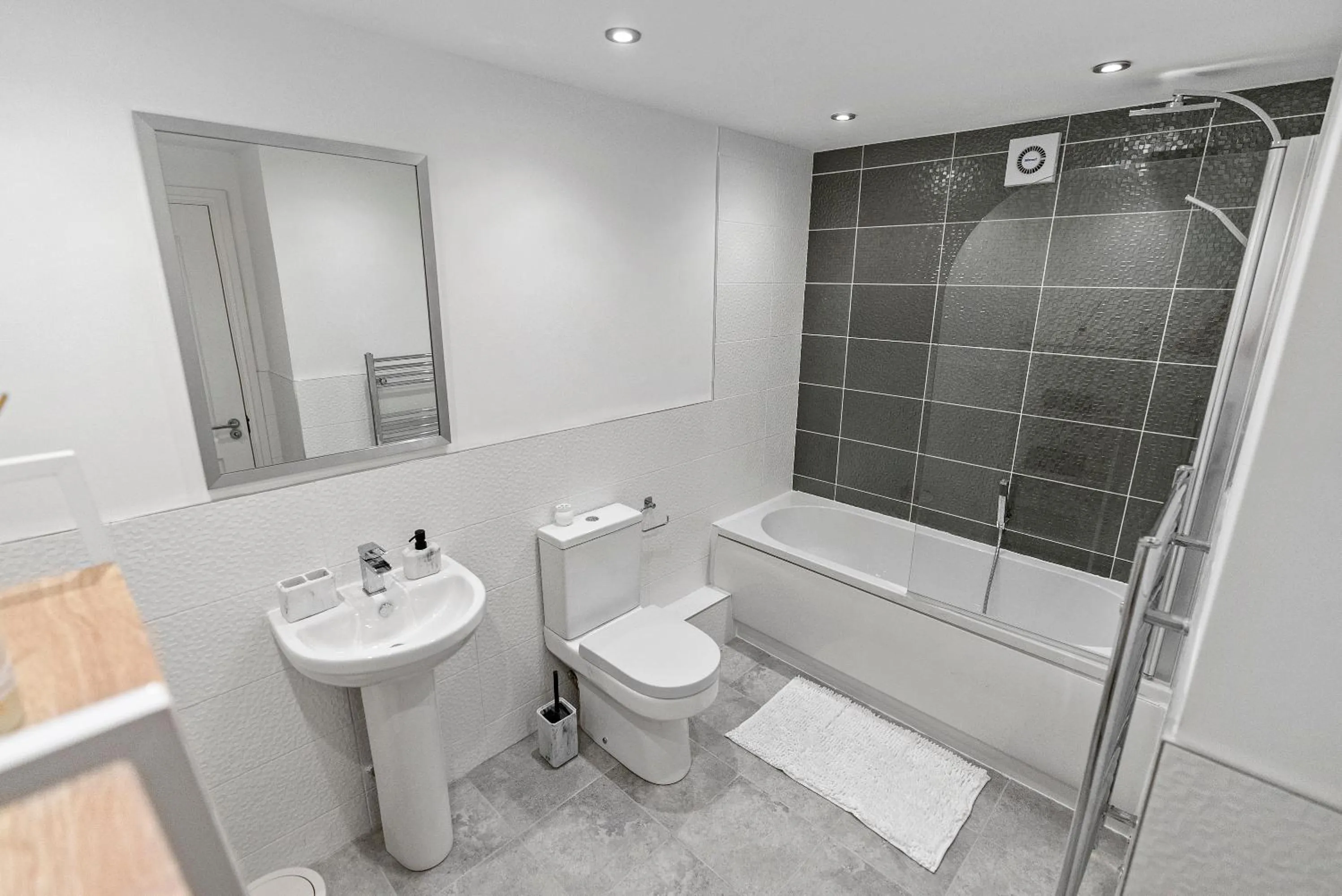 Bathroom in Mode Apartments Winter Gardens Blackpool