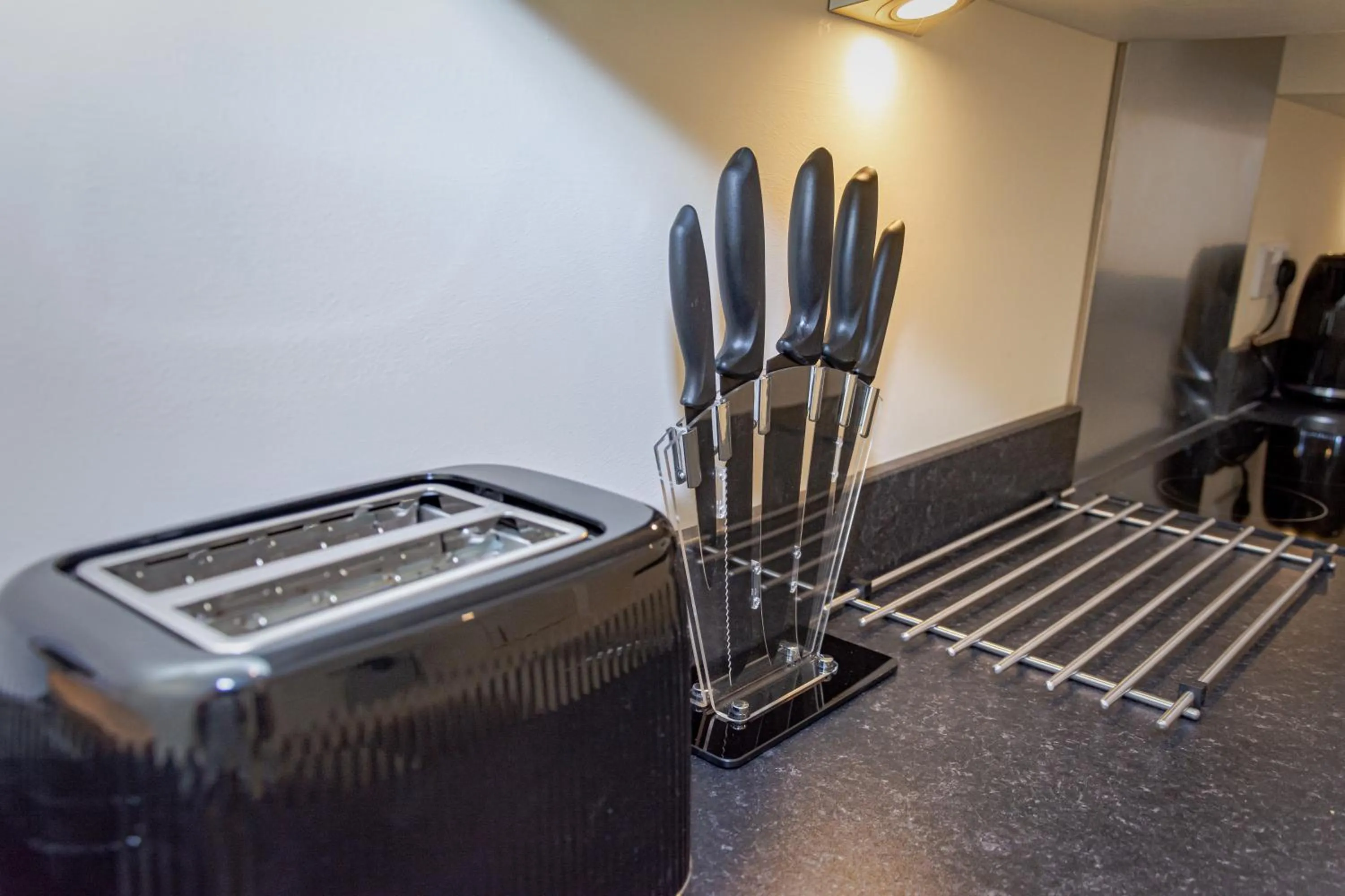 Kitchen or kitchenette in Mode Apartments Winter Gardens Blackpool