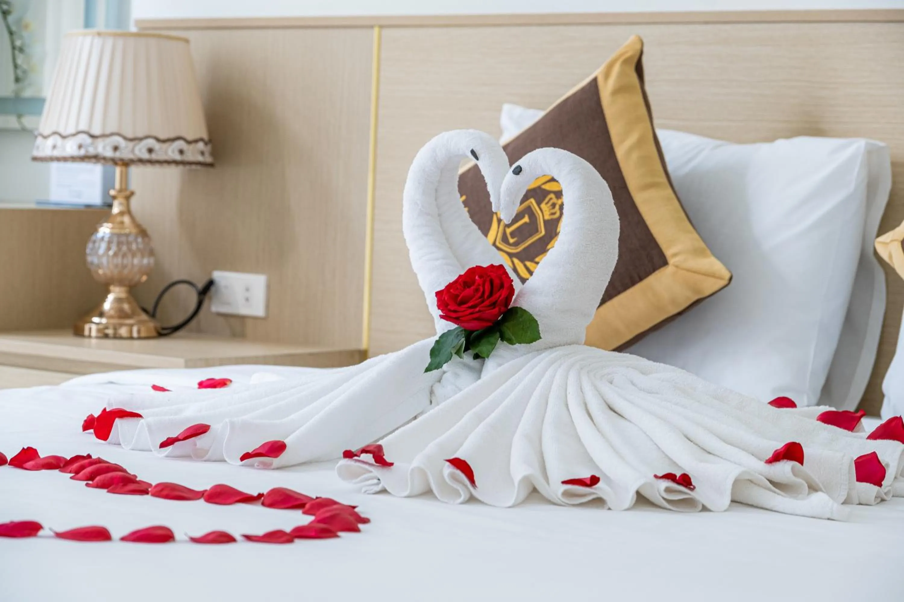 Bed in LINK HOTEL Ha Long