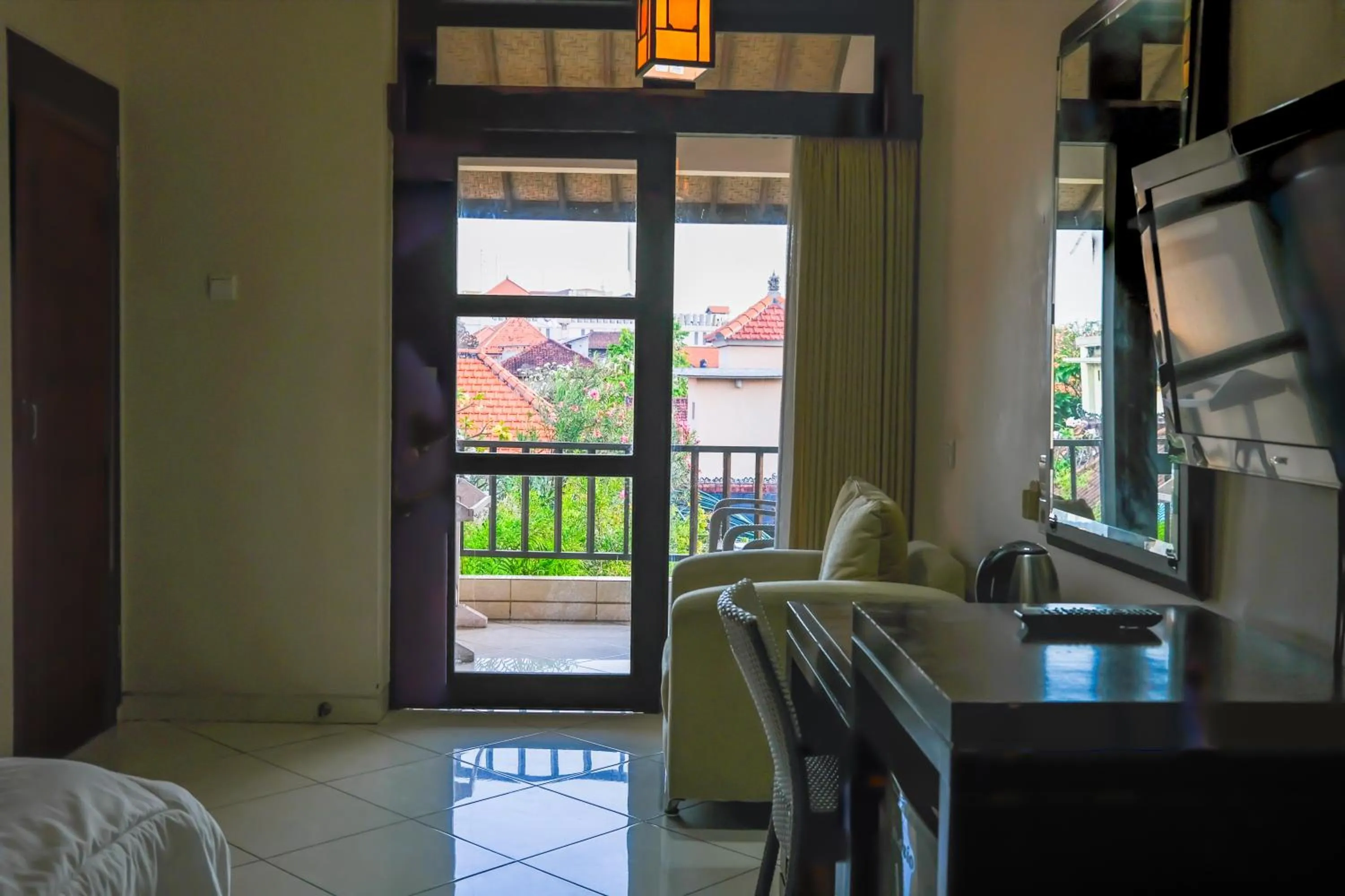 View (from property/room), Bed in Fat Yogi Cottages