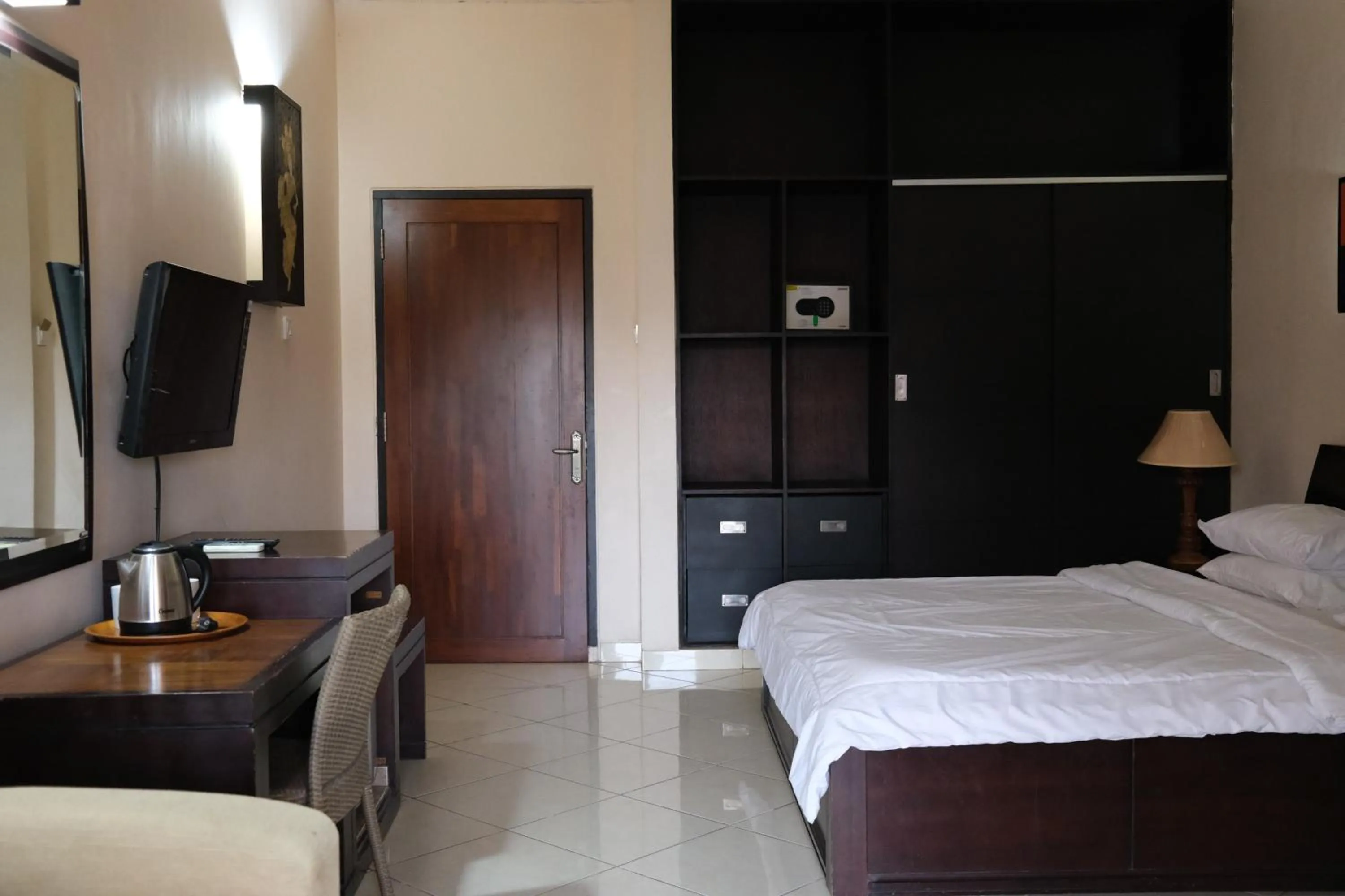 Bed in Fat Yogi Cottages