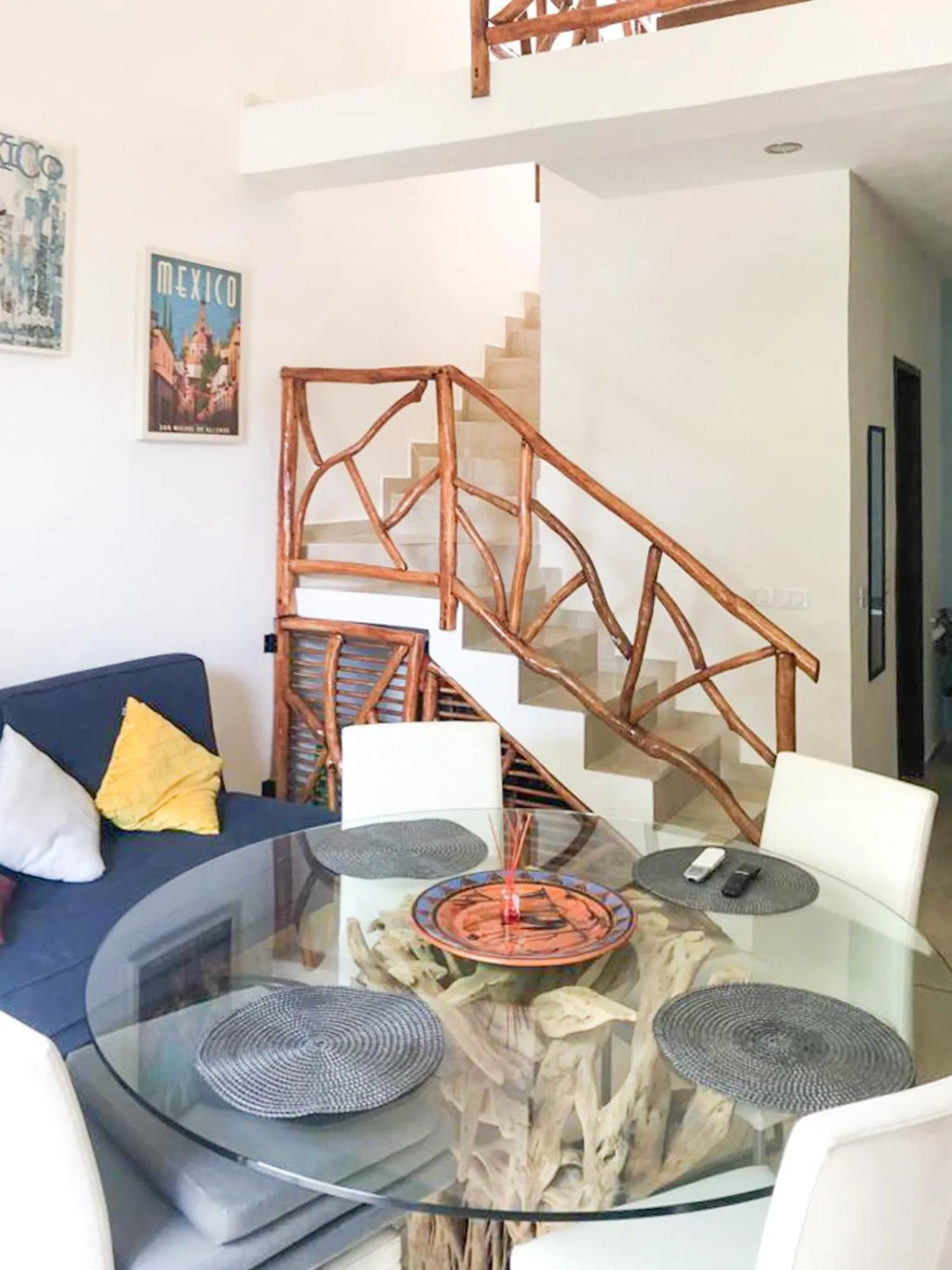 Living room in Cave Apartments Mexico 7