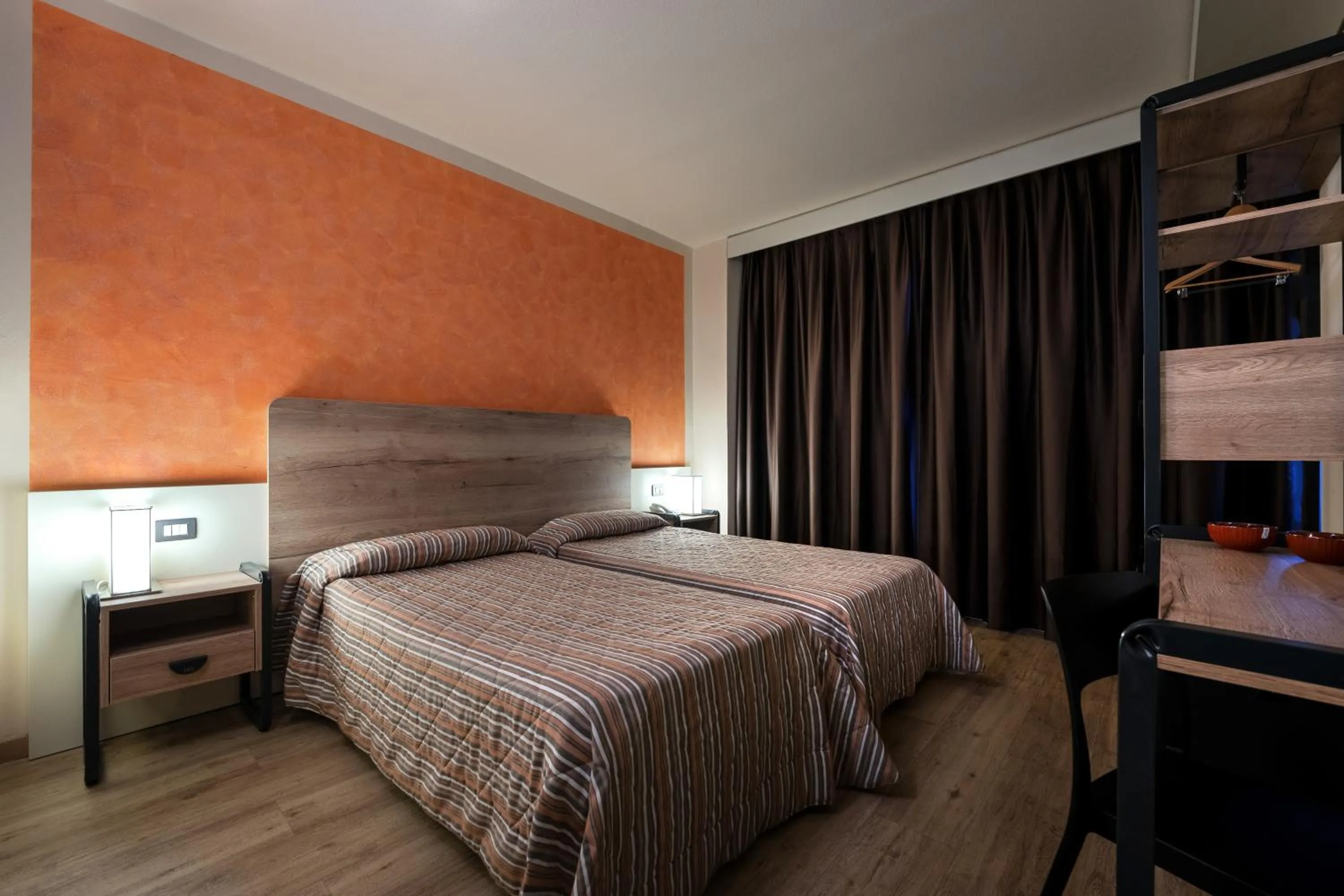 Bed in Hotel Galilei