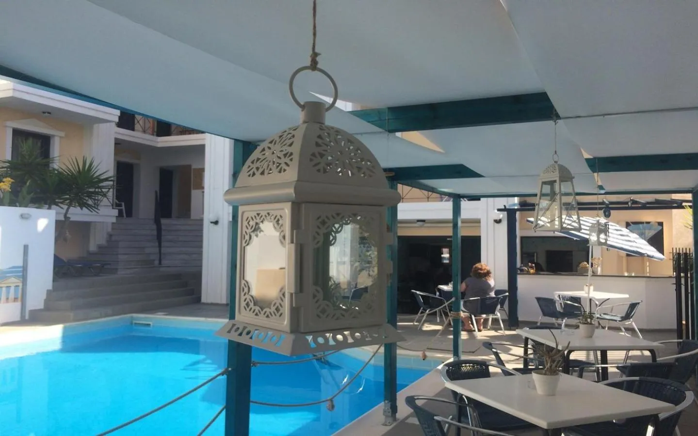 Pool view in Renia Hotel Agia Pelagia -Crete