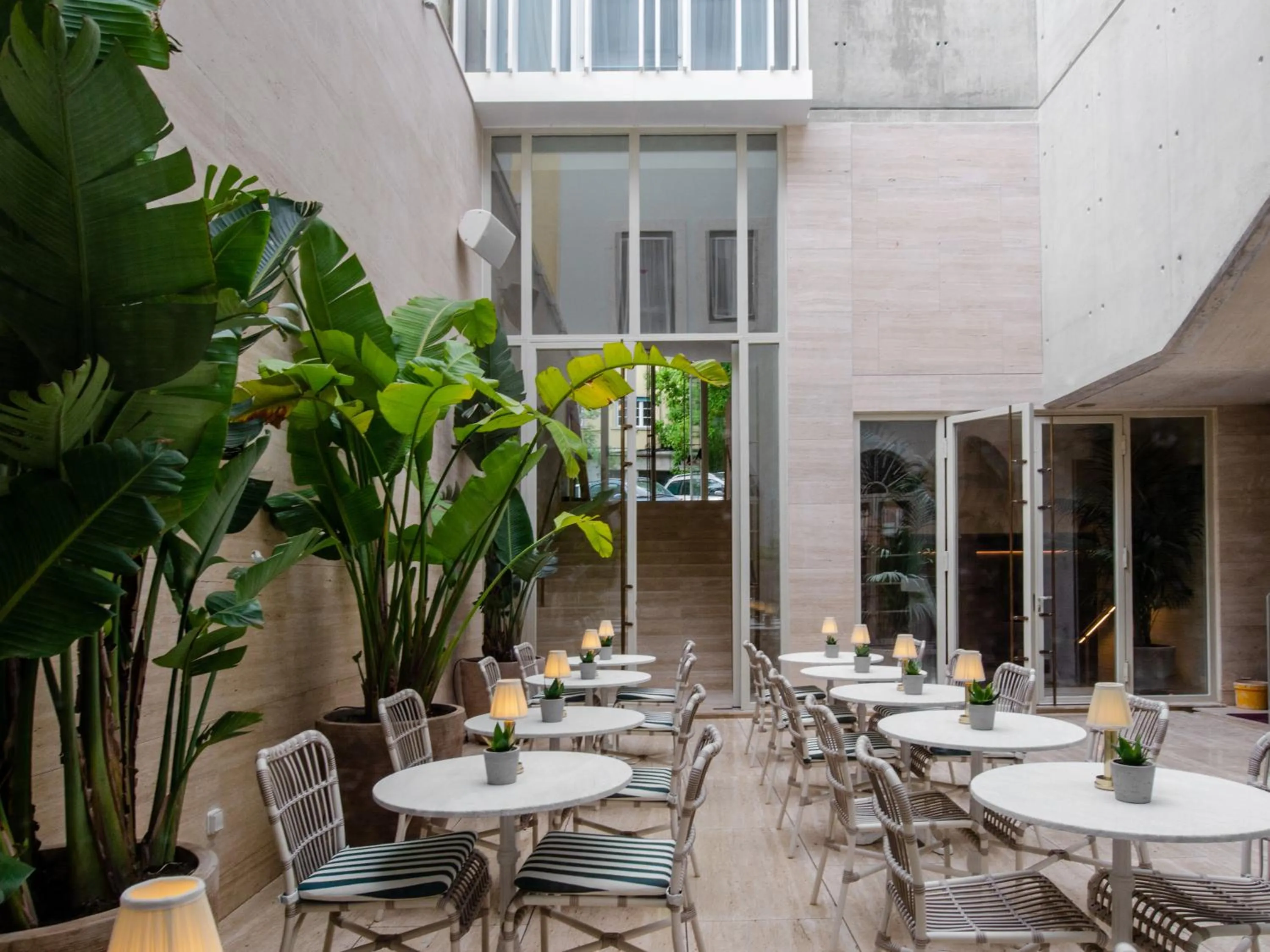 Patio in Browns Avenue Hotel