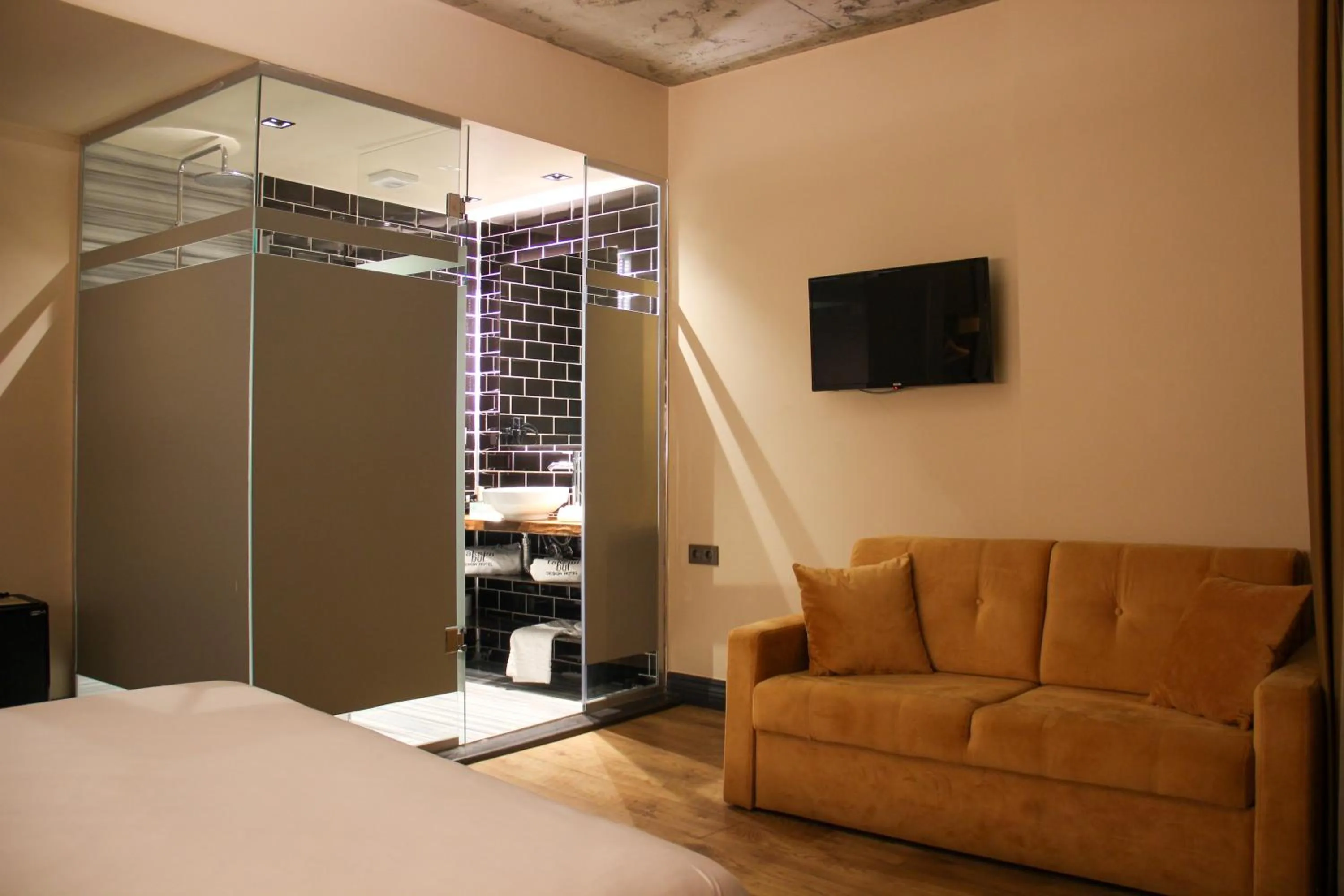 Seating area in Taksimbul Design Hotel