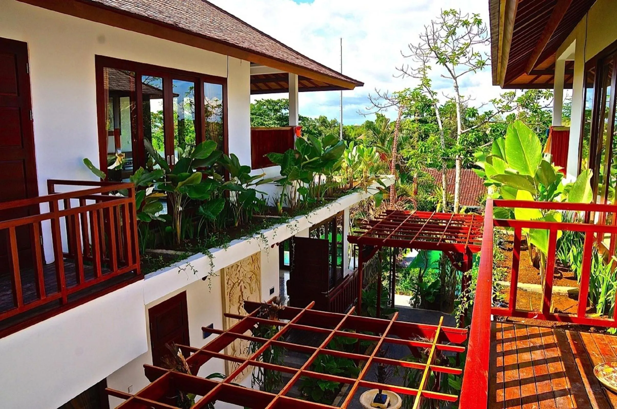 Balcony/Terrace in Aqua Octaviana Bali Villa