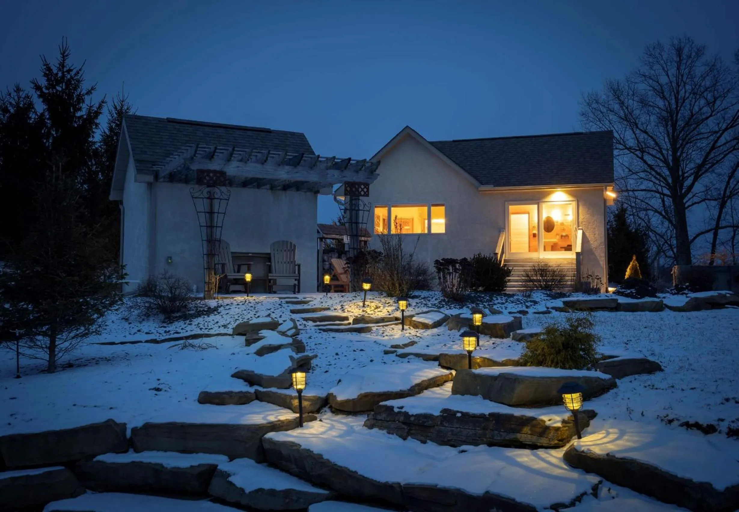 Night in Cherry Ridge Retreat Luxury Cabins