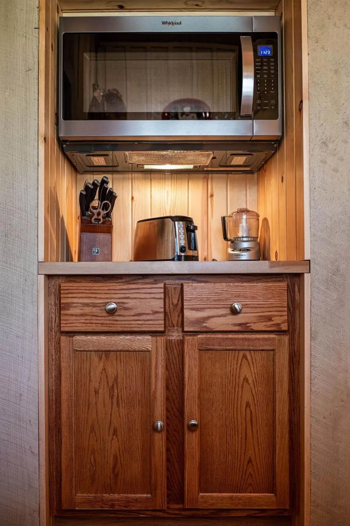 kitchen in Cherry Ridge Retreat Luxury Cabins