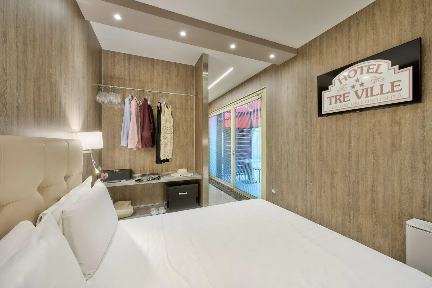 Bedroom, Bed in Hotel Tre Ville