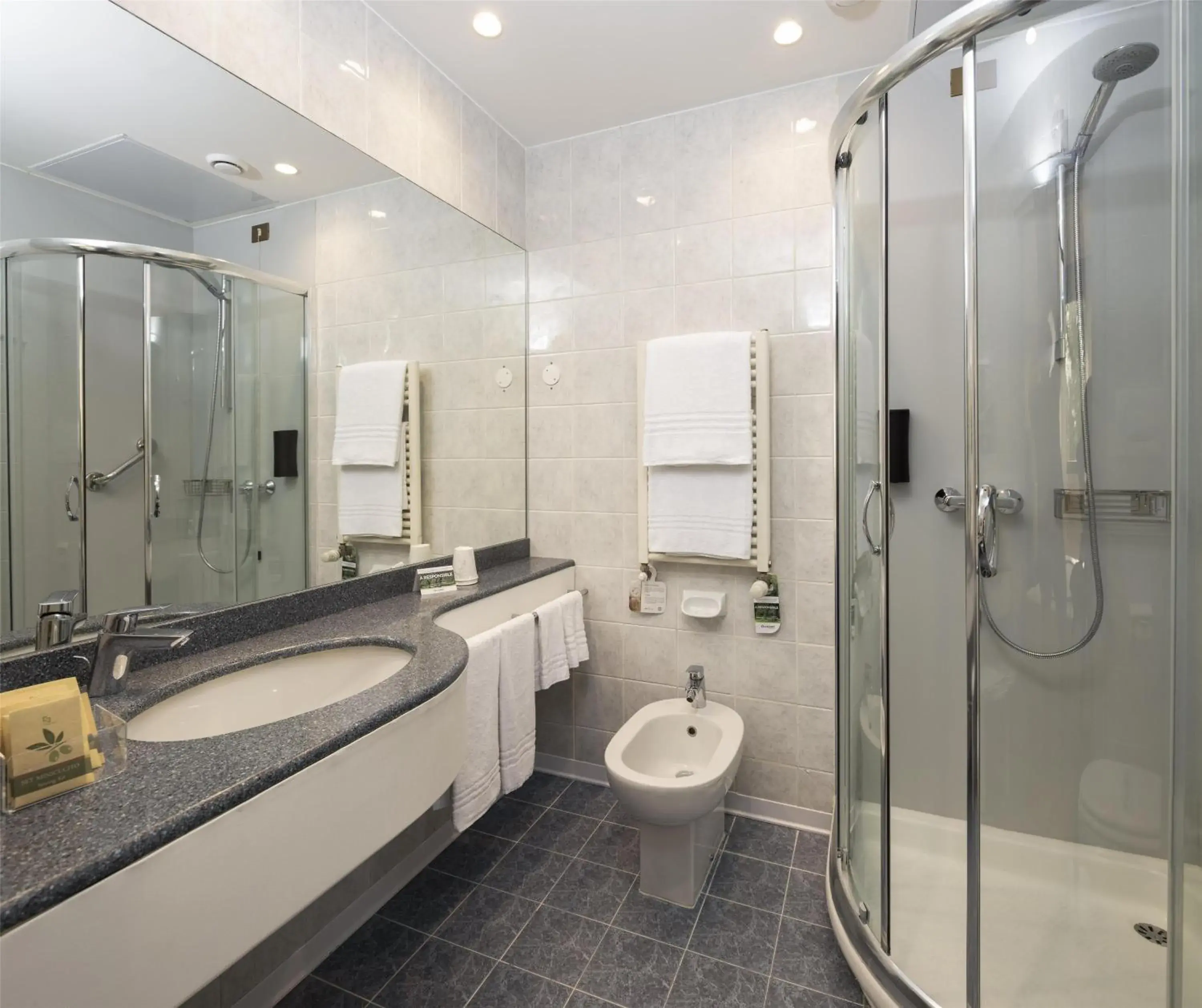 Bathroom in Best Western Air Hotel Linate Bathroom in Best Western Air Hotel Linate