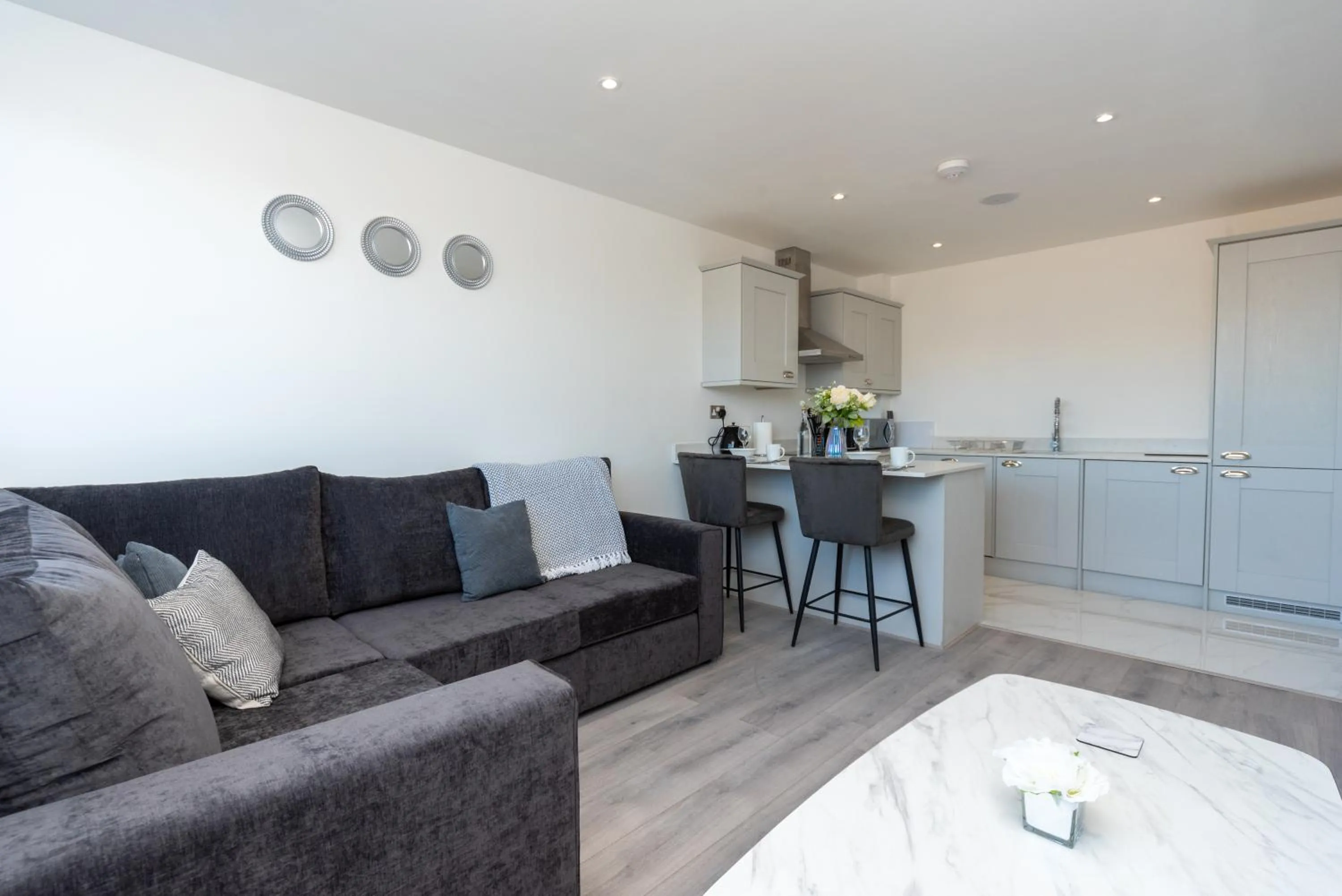 Living room, Seating Area in Modern Apartments in Kings Lynn with Free Wi-Fi