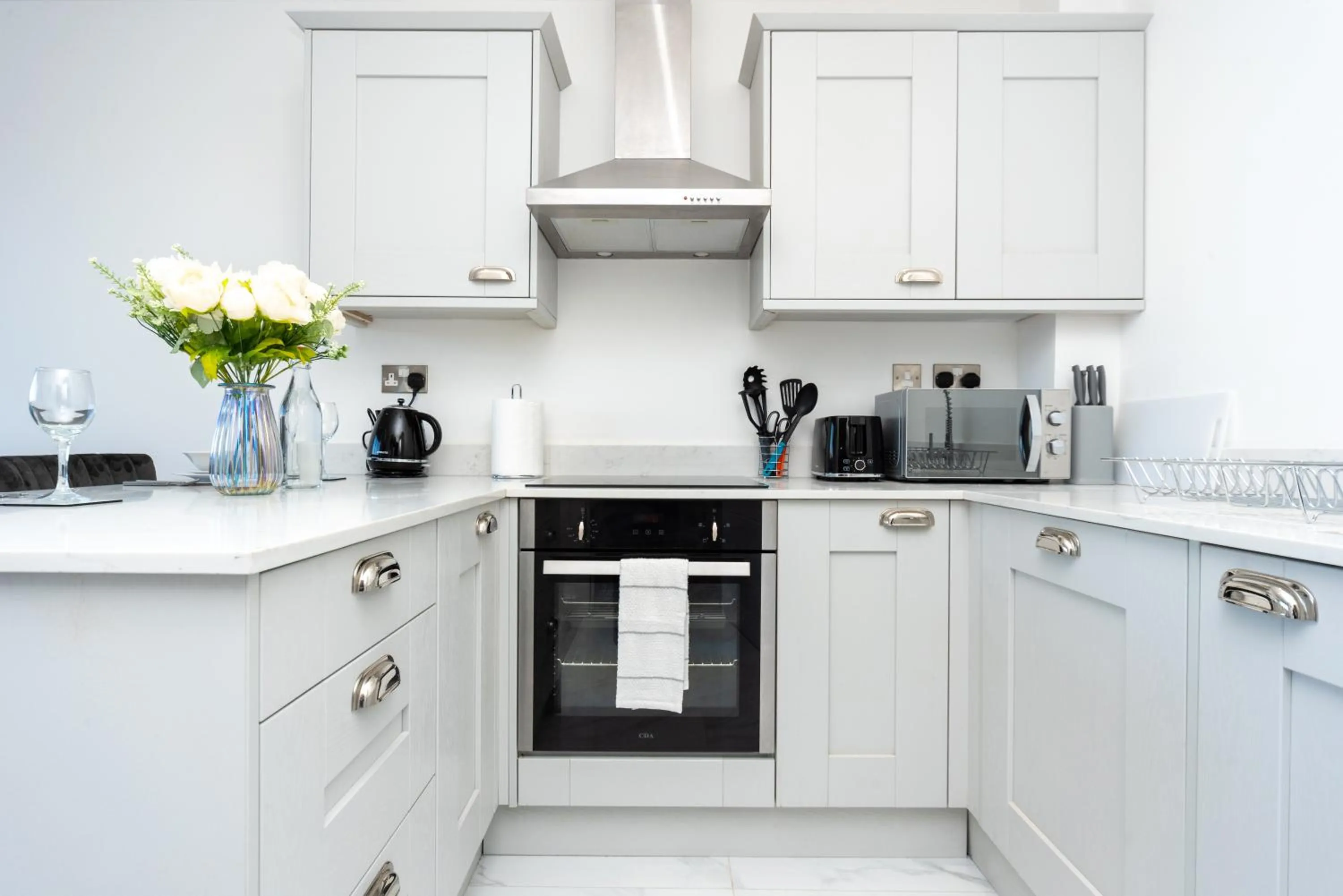 Kitchen or kitchenette, Kitchen/Kitchenette in Modern Apartments in Kings Lynn with Free Wi-Fi