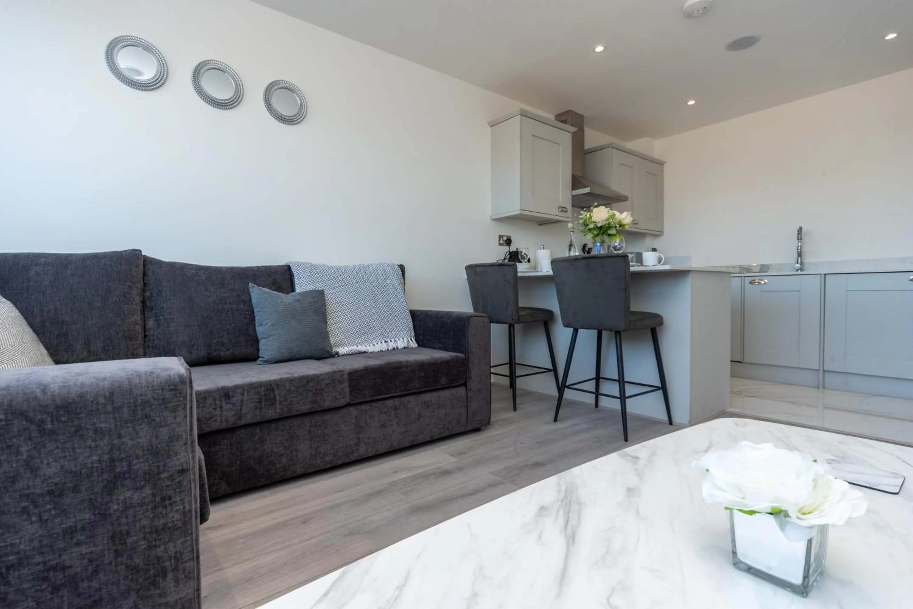 Living room, Seating Area in Modern Apartments in Kings Lynn with Free Wi-Fi