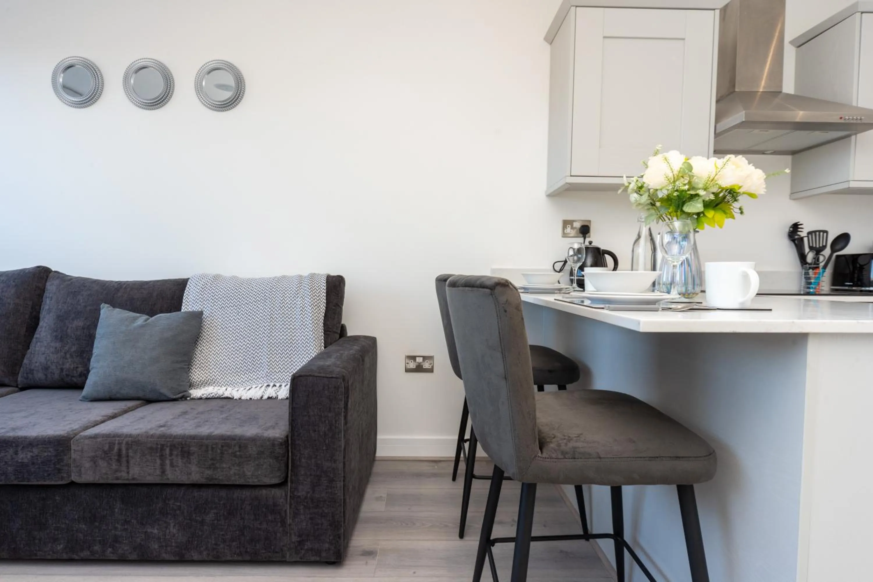 Living room, Seating Area in Modern Apartments in Kings Lynn with Free Wi-Fi
