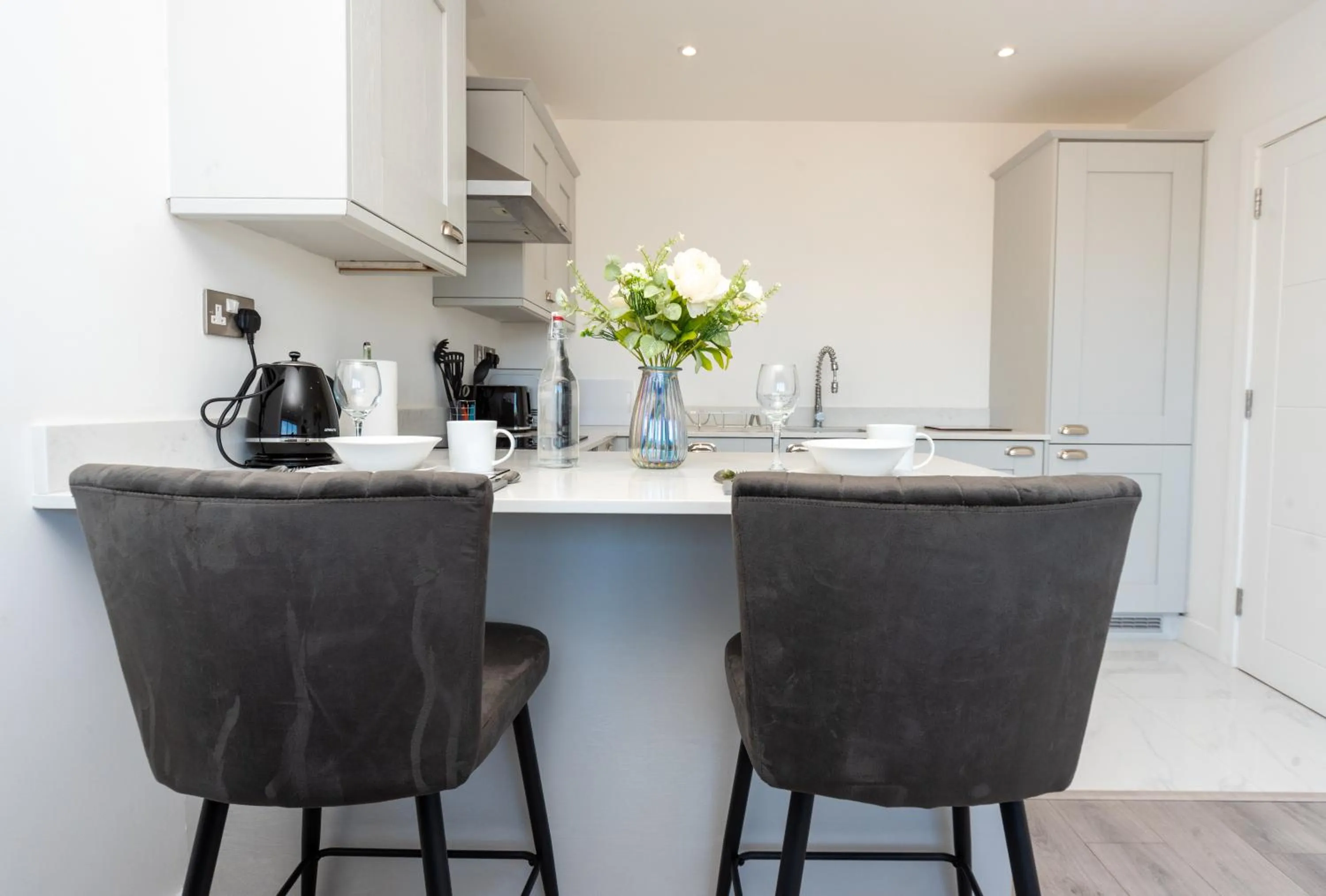 Kitchen or kitchenette, Kitchen/Kitchenette in Modern Apartments in Kings Lynn with Free Wi-Fi