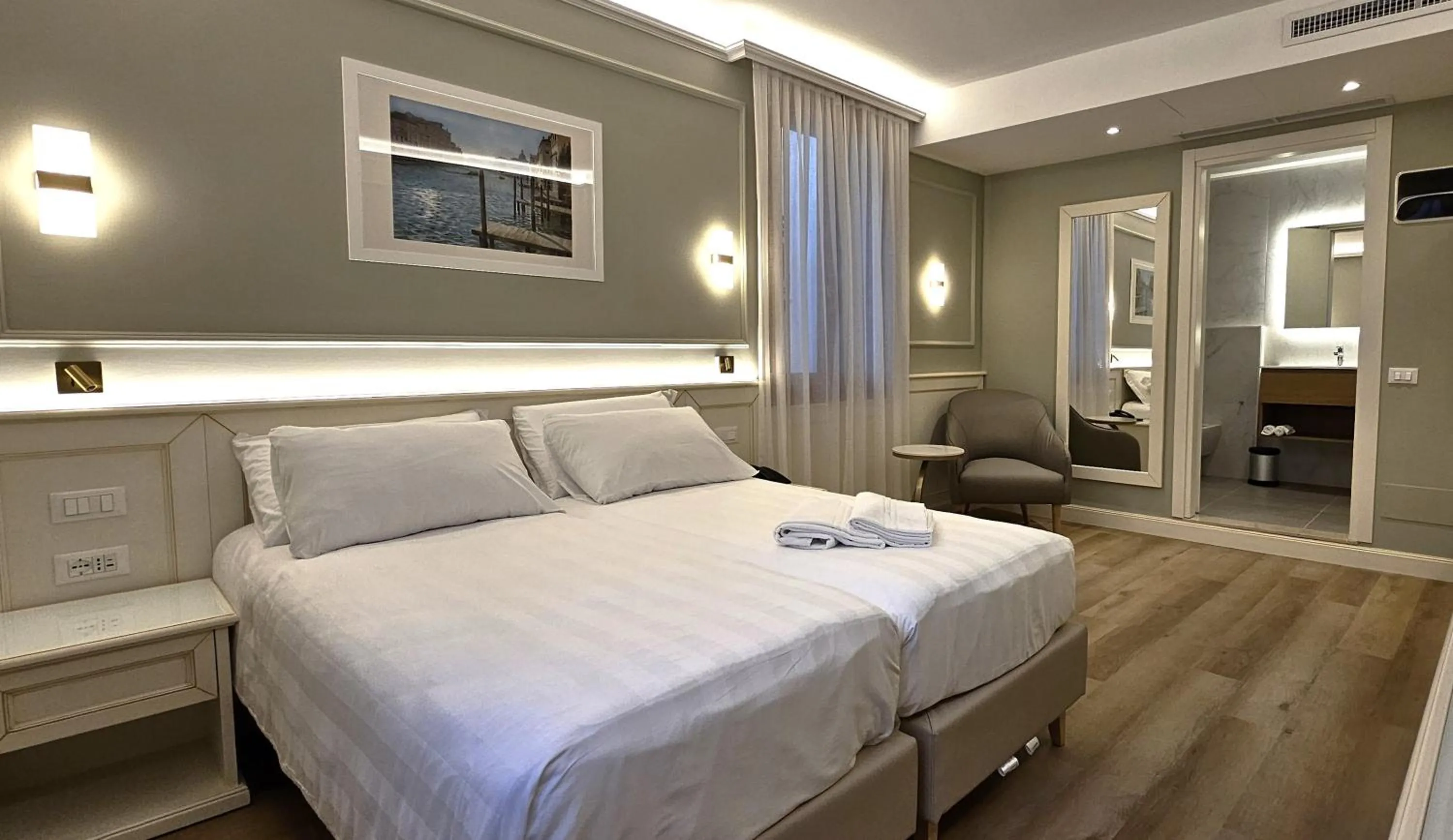 Bed in Hotel Guerrini