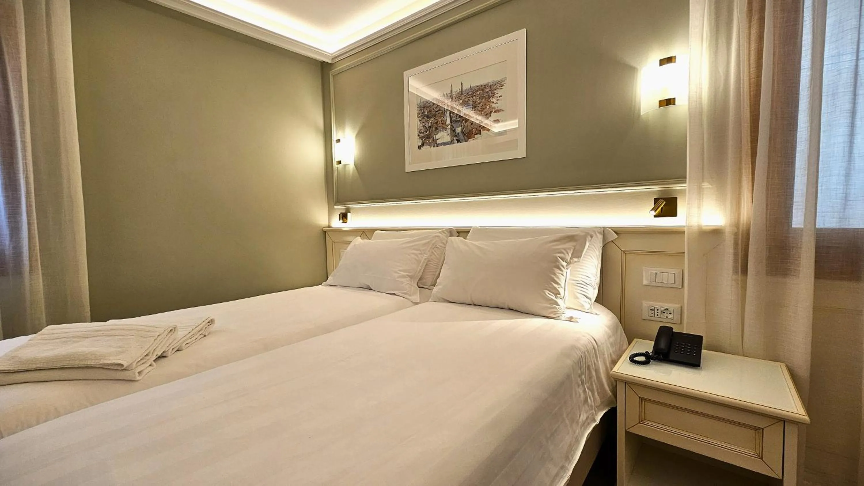 Bed in Hotel Guerrini