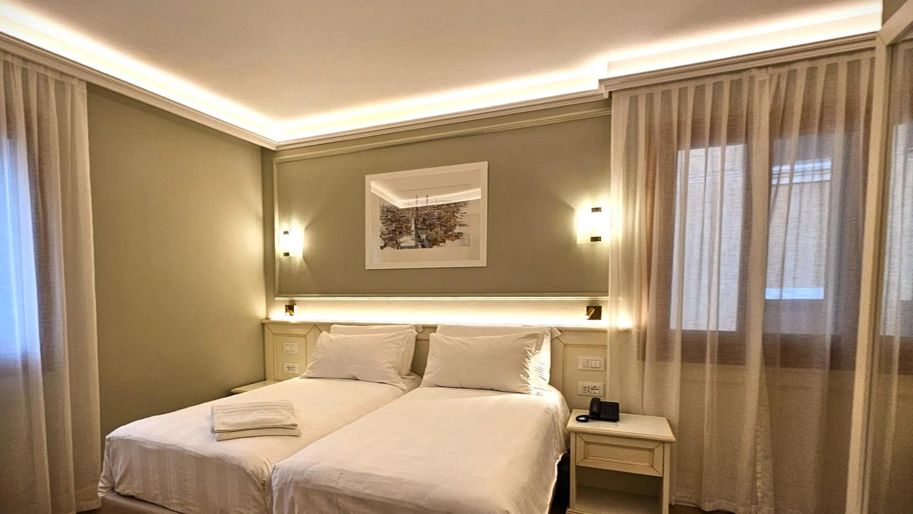Bed in Hotel Guerrini