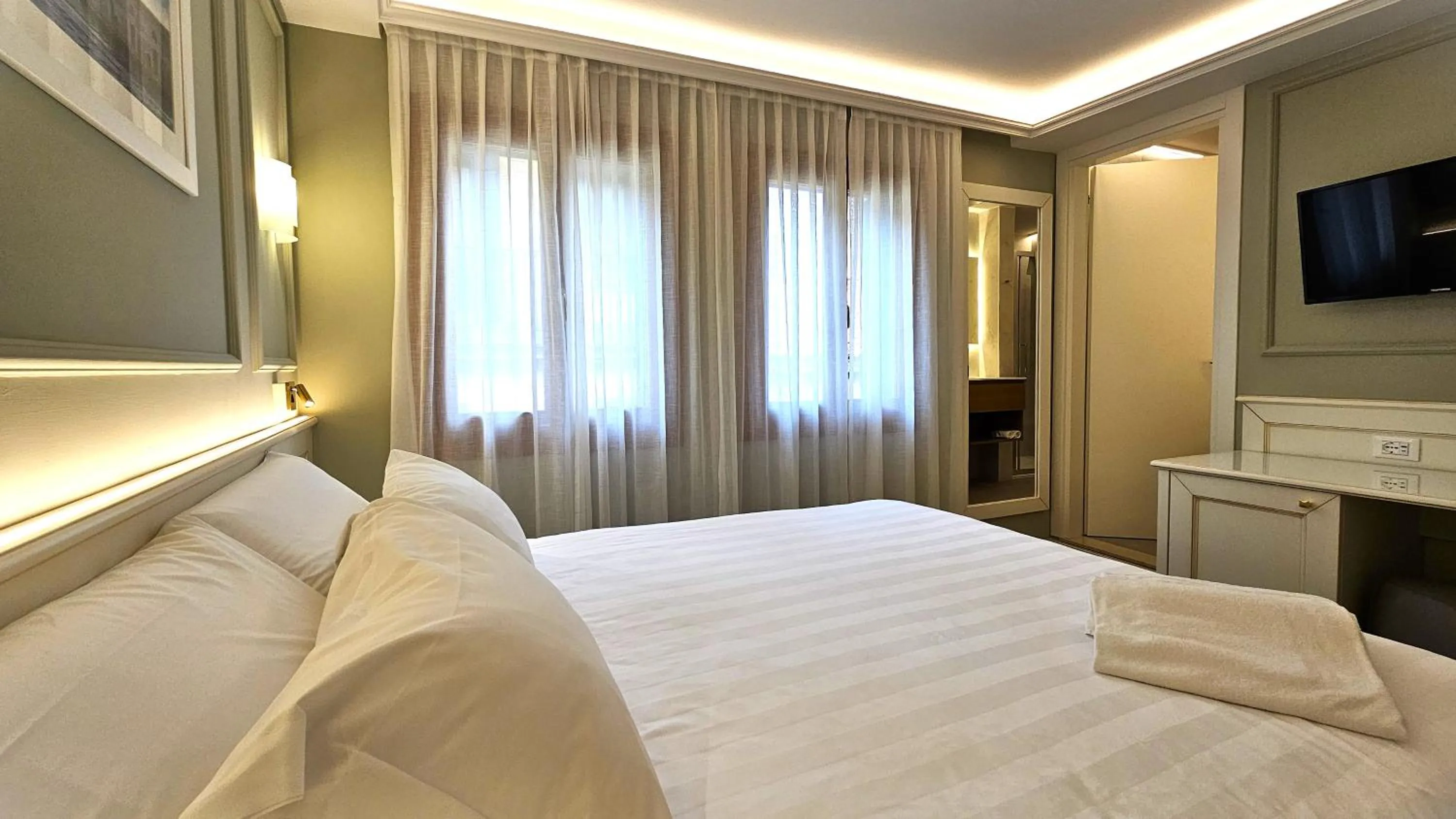 Bed in Hotel Guerrini