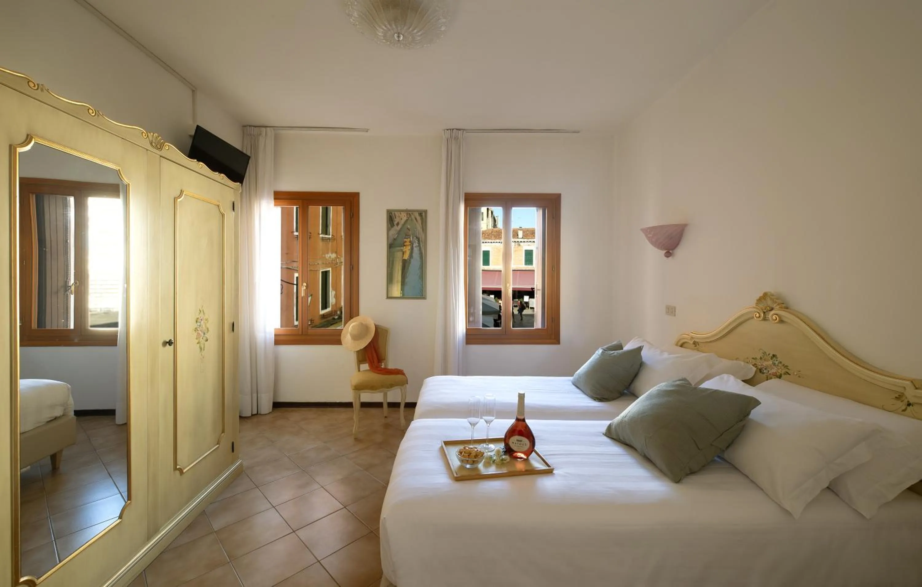 Bed in Hotel Guerrini