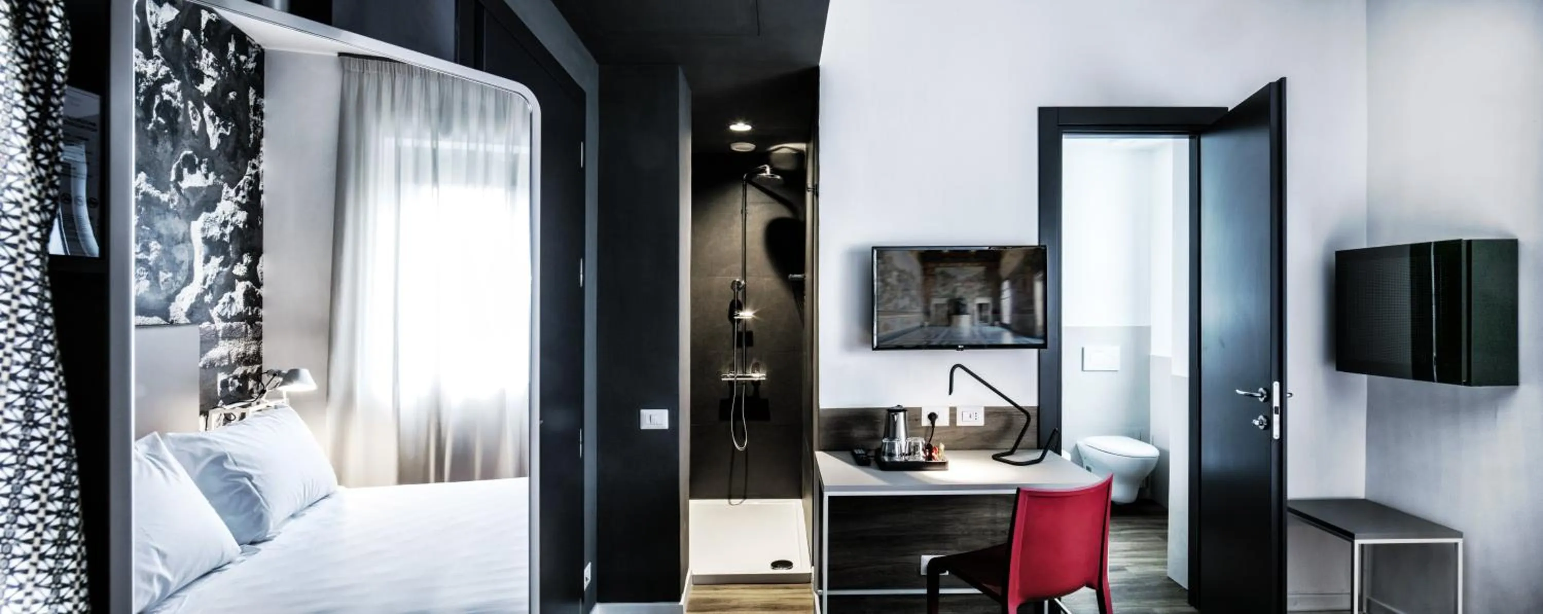 Bathroom, Bed in Best Western Hotel Corsi