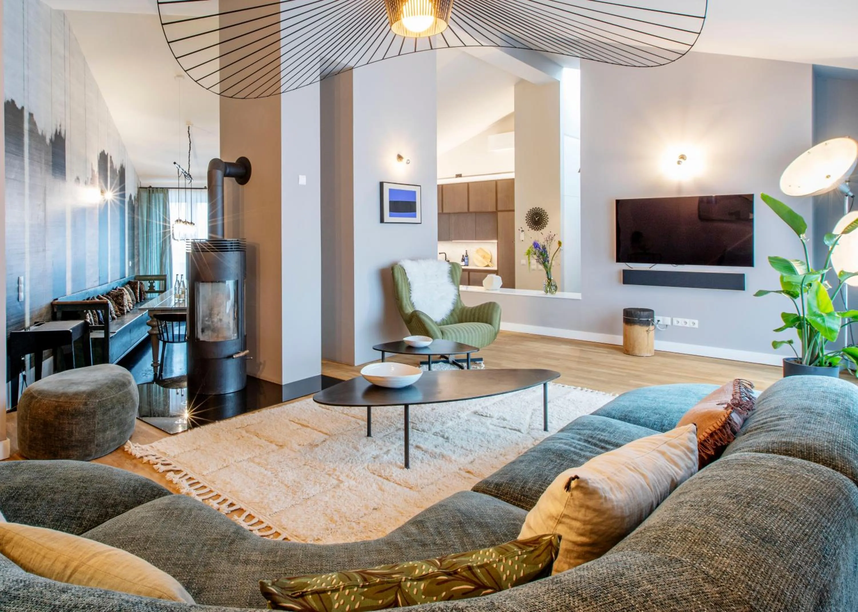 fireplace in Gorki Apartments