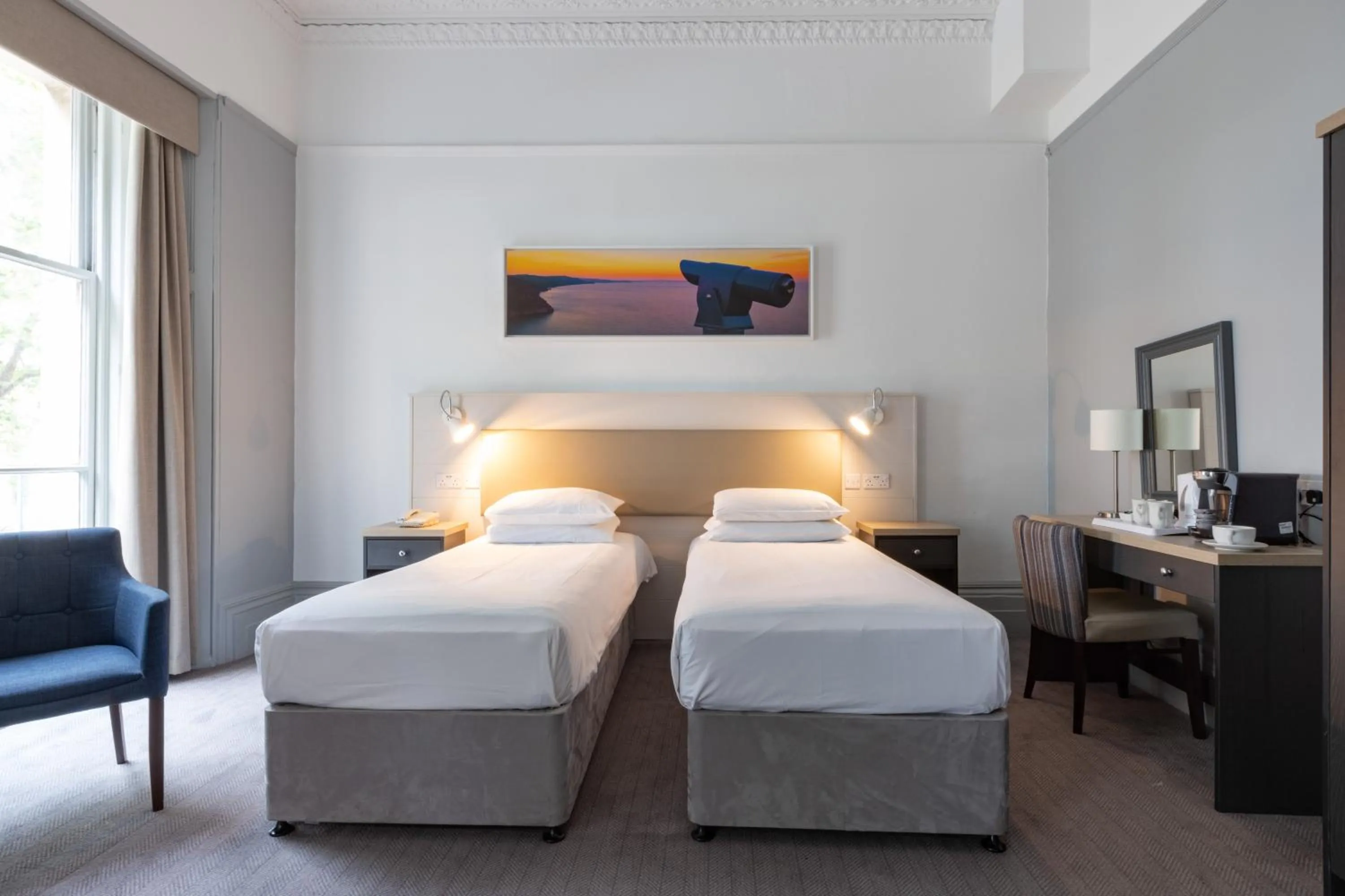 Photo of the whole room, Bed in The Caledonian Torbay Hotel