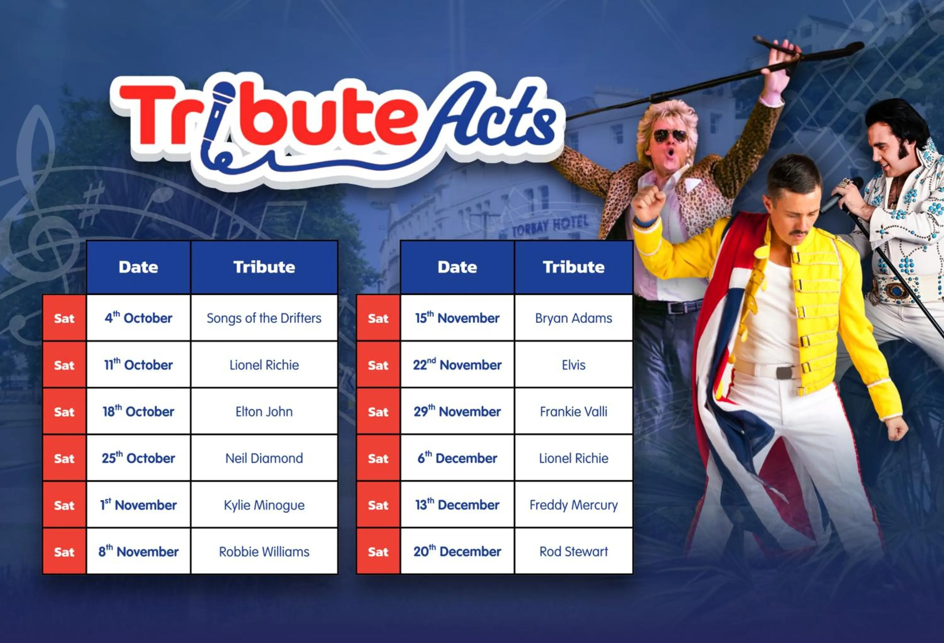 Evening entertainment in The Caledonian Torbay Hotel