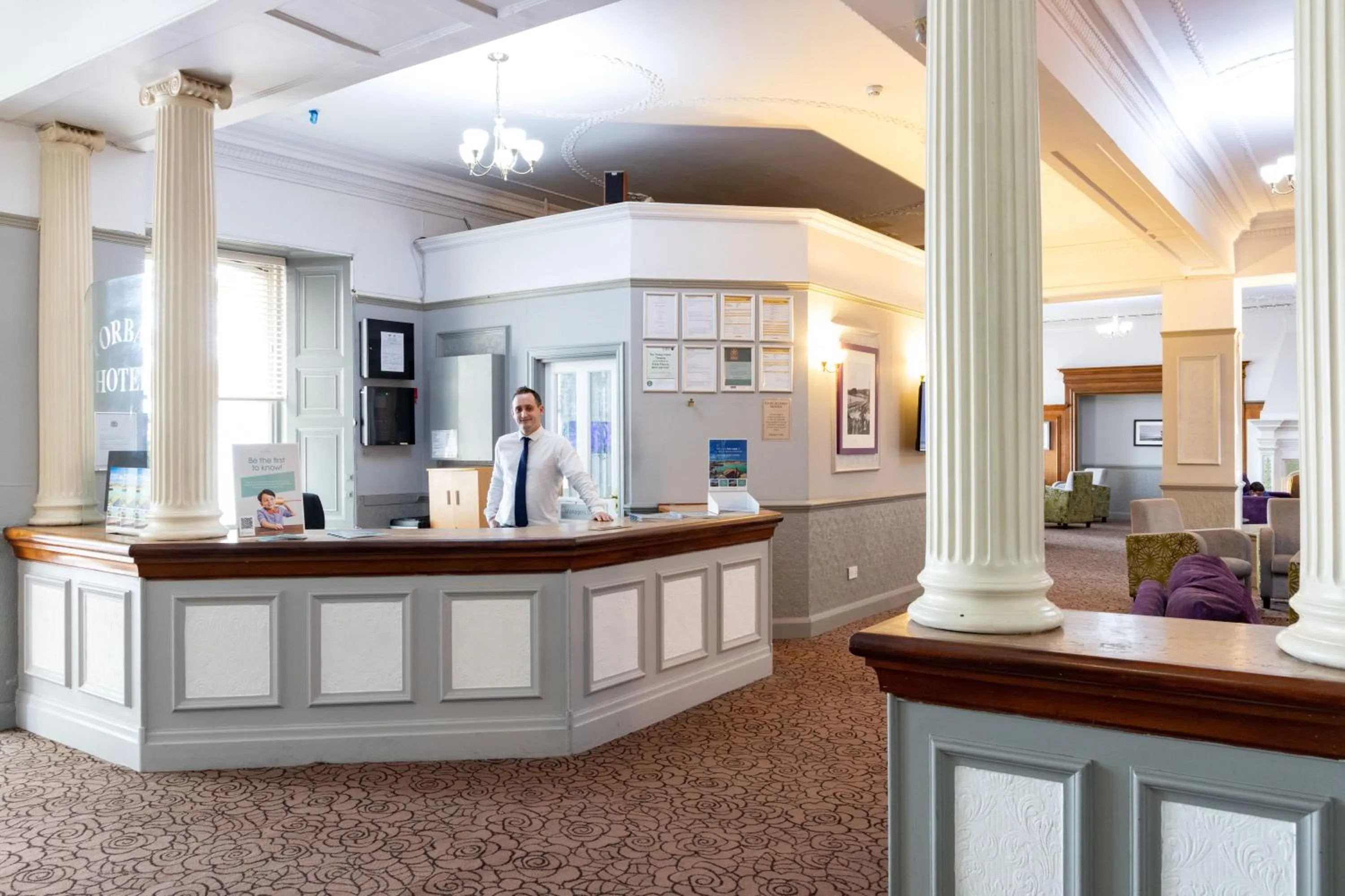 Lobby or reception in The Caledonian Torbay Hotel