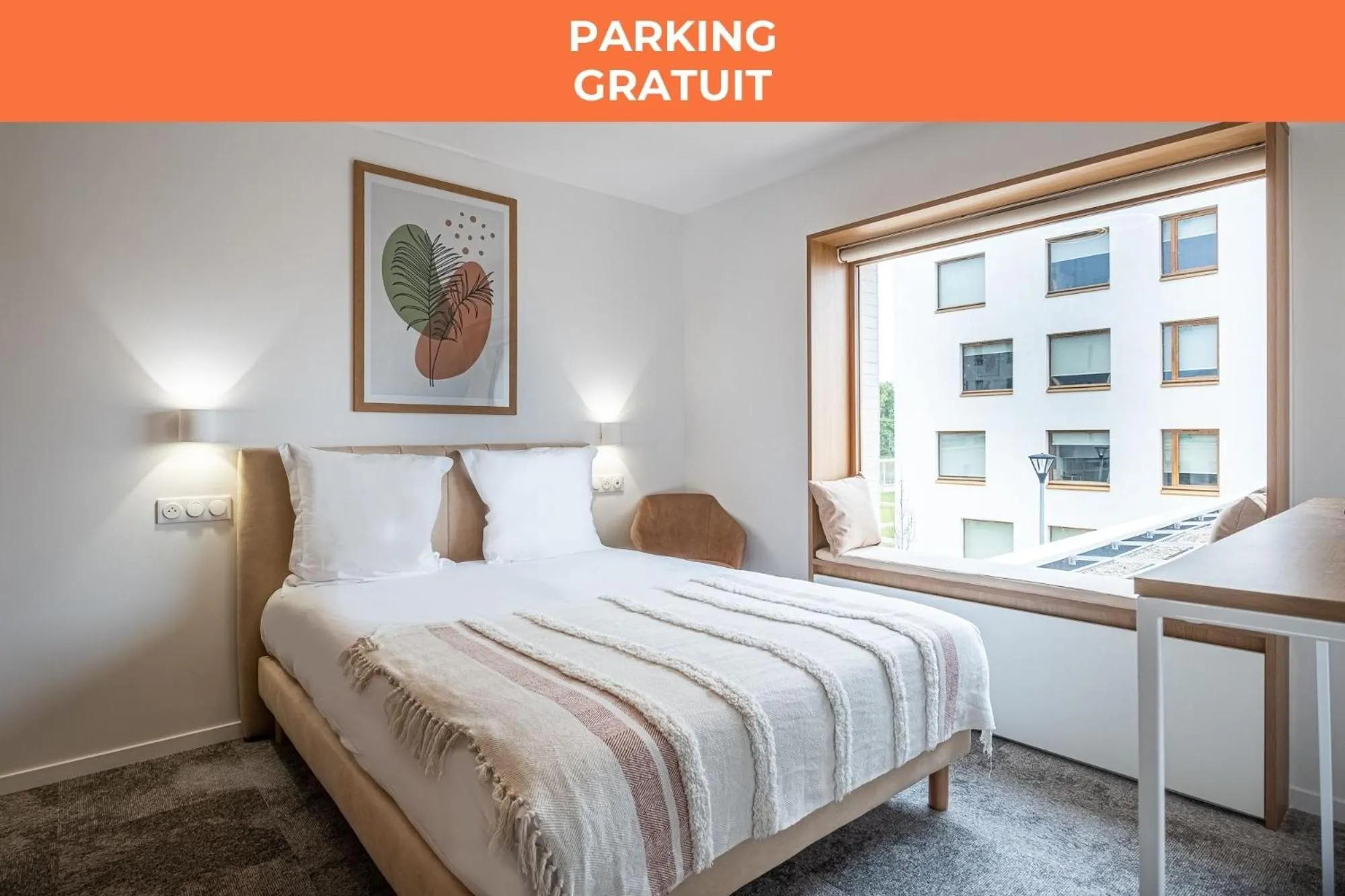 Bed in The Originals Boutique Hôtel Amiens Sud