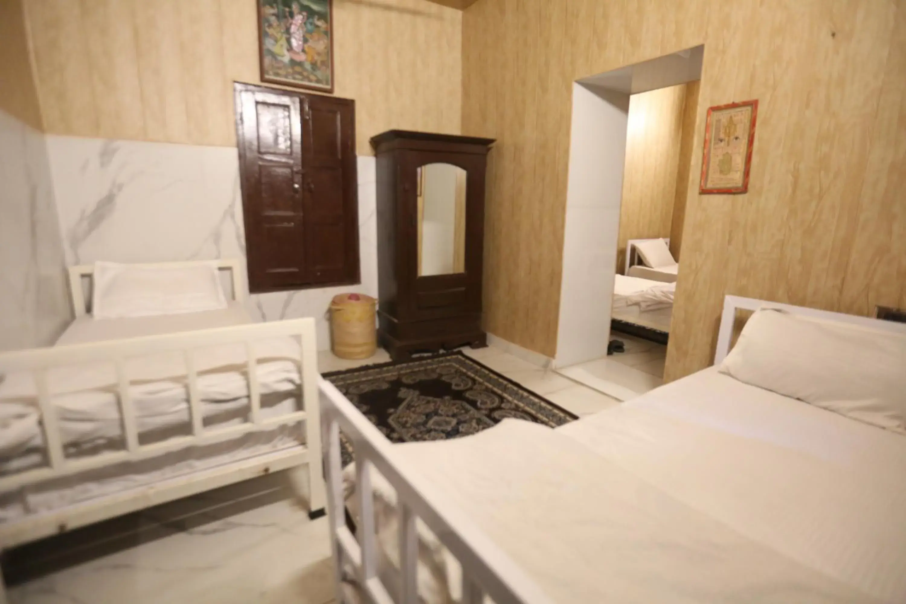 Bed in Vedic Dham Ganga Bed in Vedic Dham Ganga