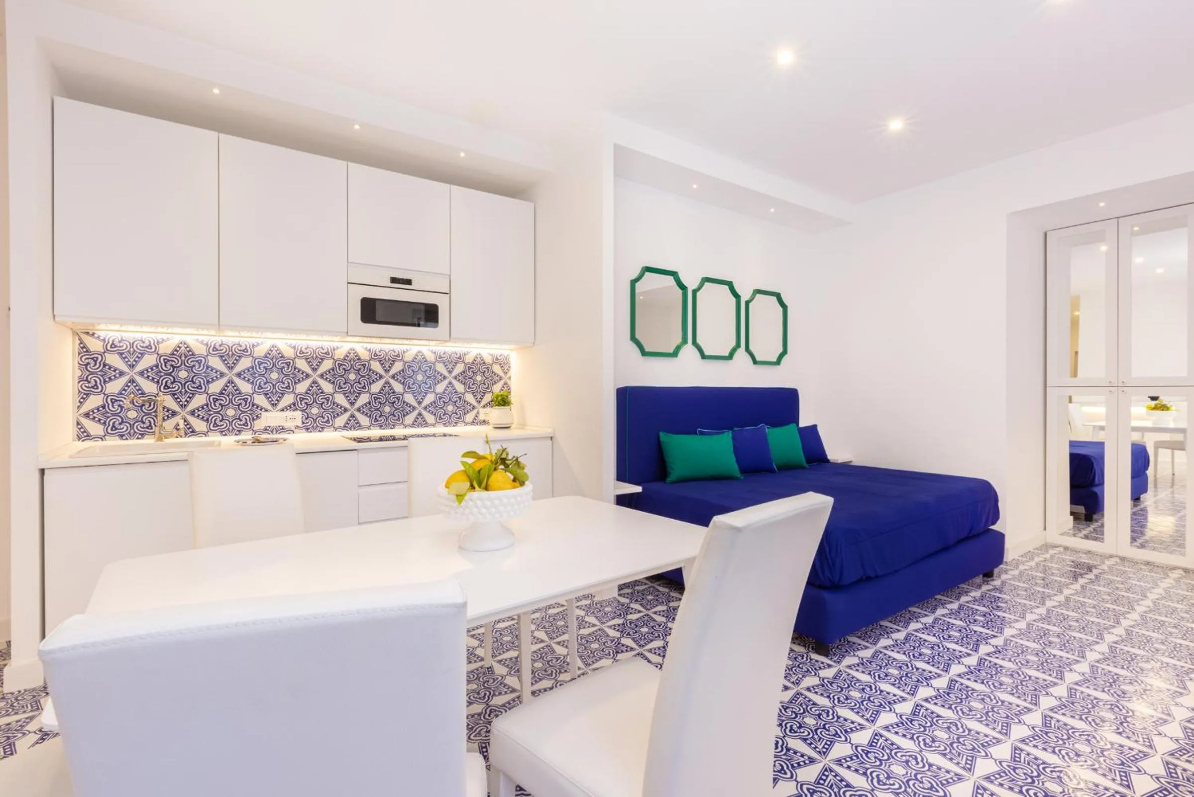 Living room in Blue Splendor Sorrento Apartment