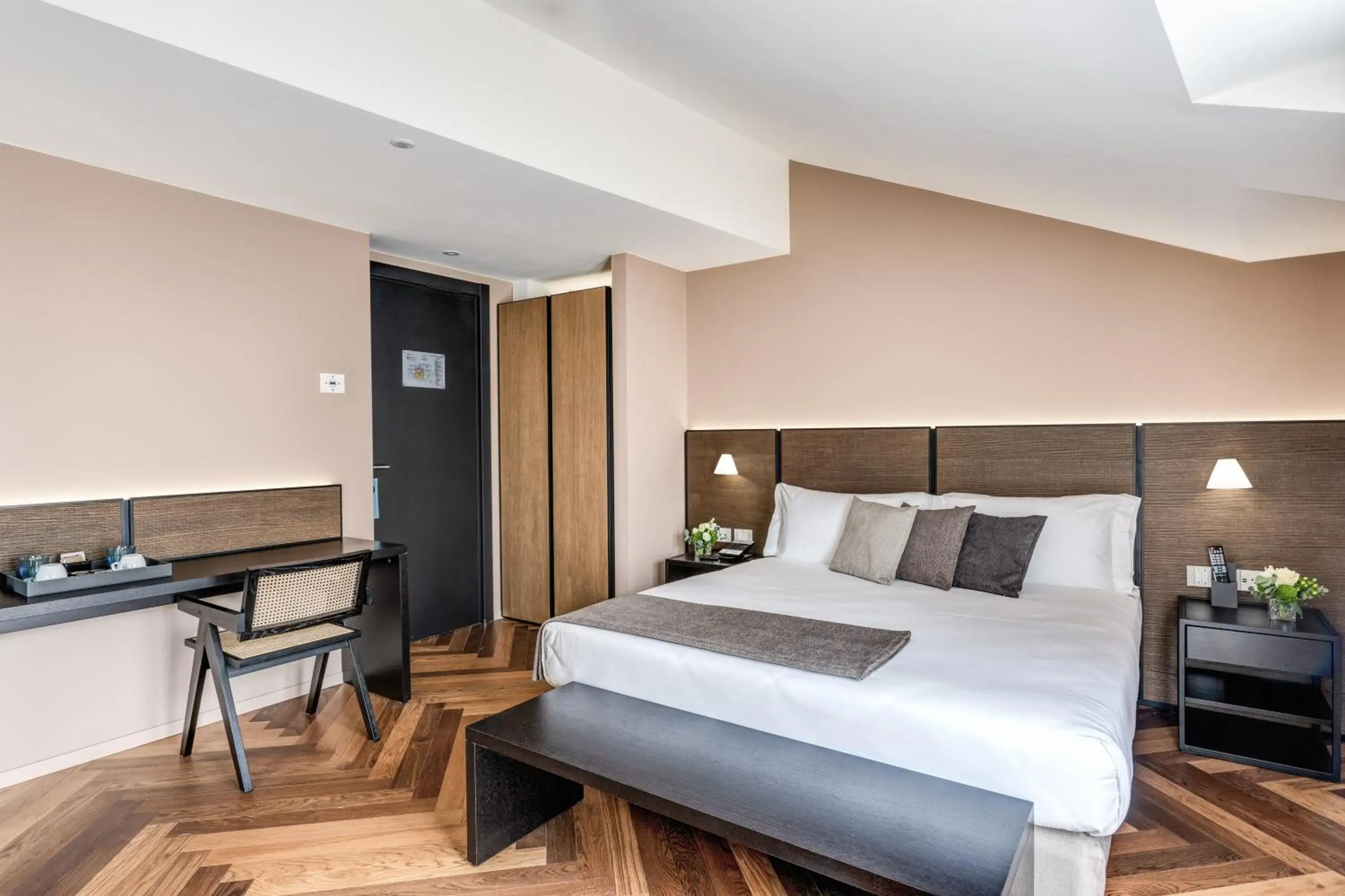 Bedroom, Bed in Plinius Lifestyle Hotel Lake Como Bedroom, Bed in Plinius Lifestyle Hotel Lake Como