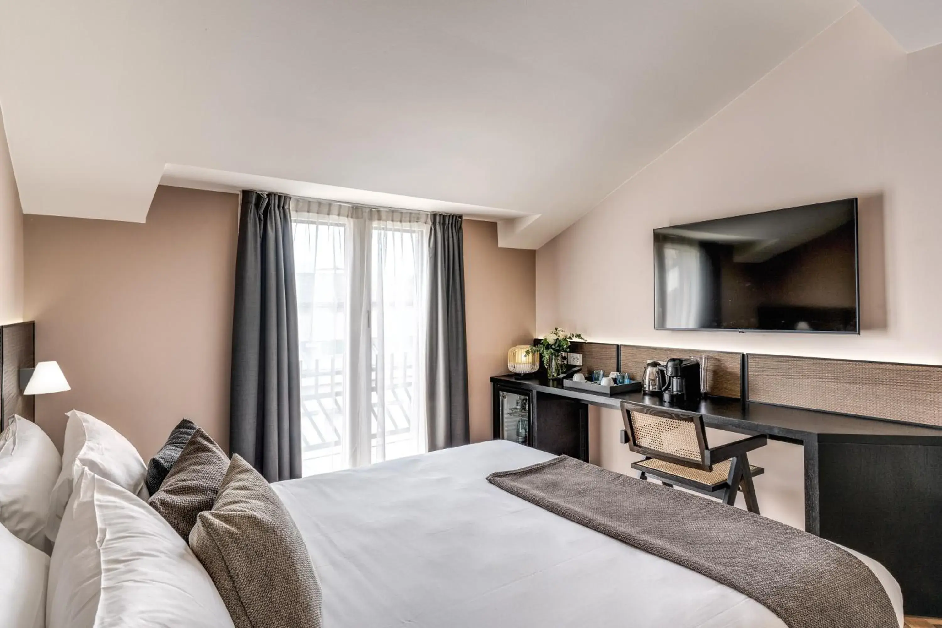 Bedroom, Bed in Plinius Lifestyle Hotel Lake Como Bedroom, Bed in Plinius Lifestyle Hotel Lake Como