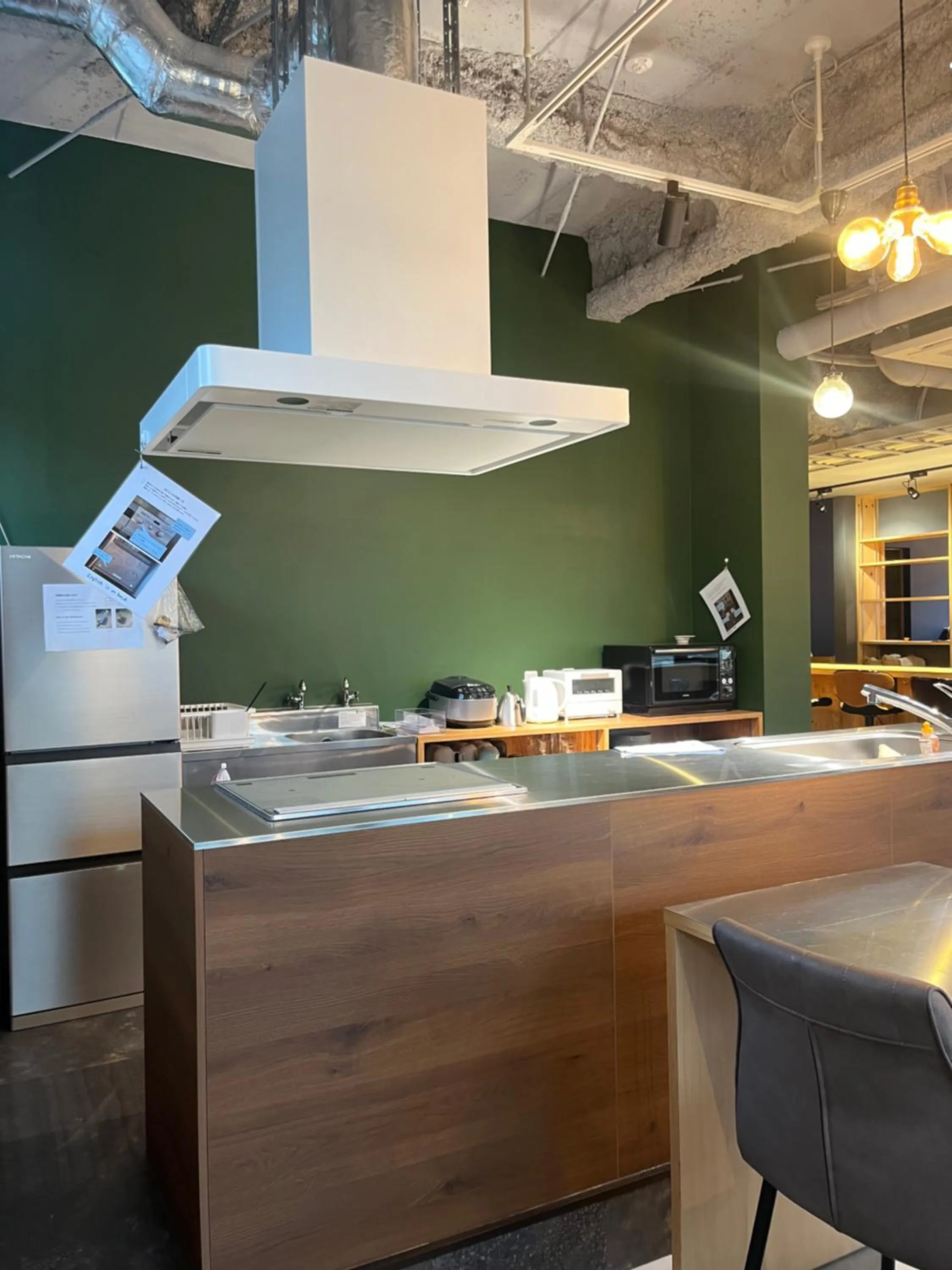 Kitchen or kitchenette in WISE OWL HOSTELS SAPPORO