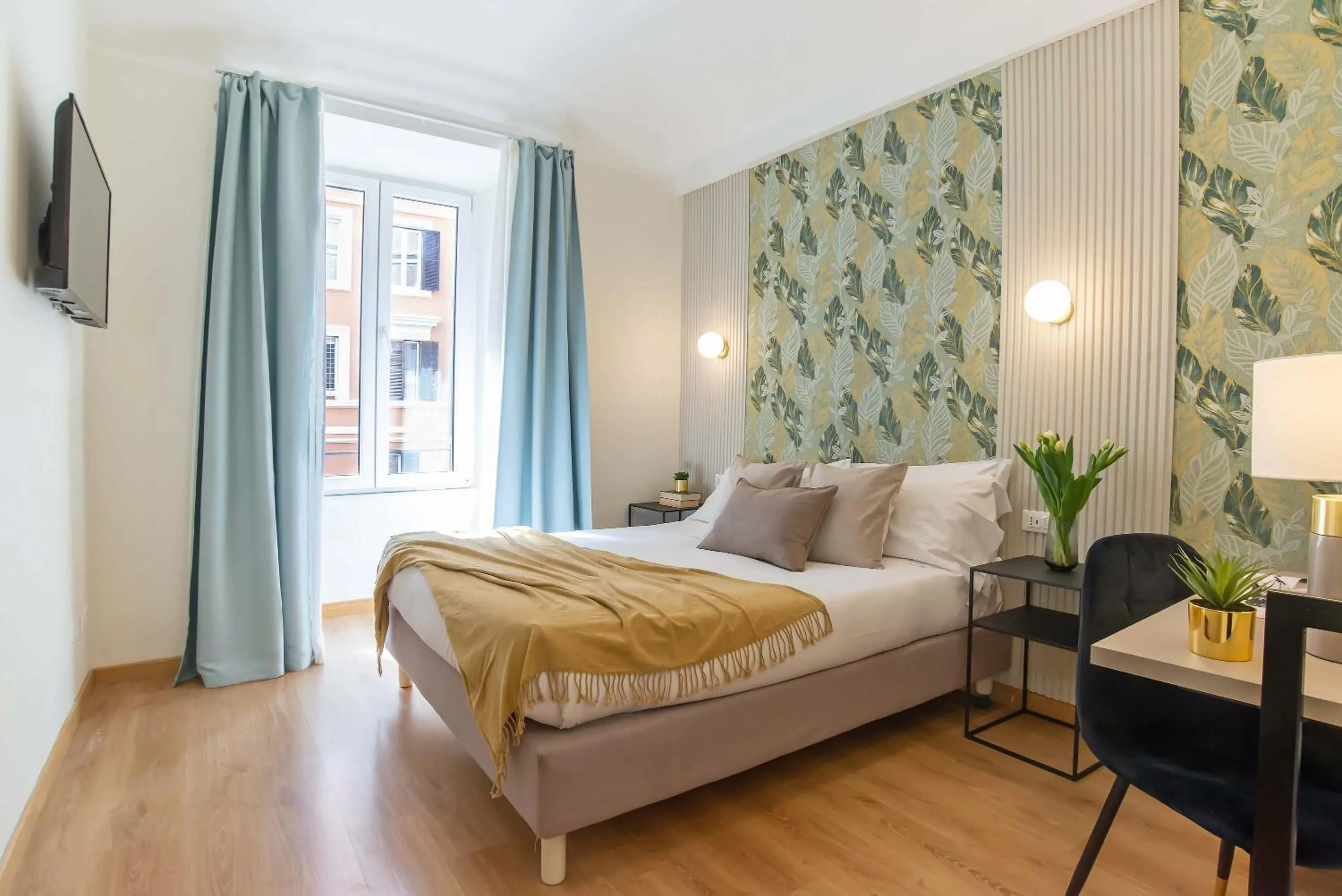 Bed in 94Rooms Vatican Guest House- Scipioni